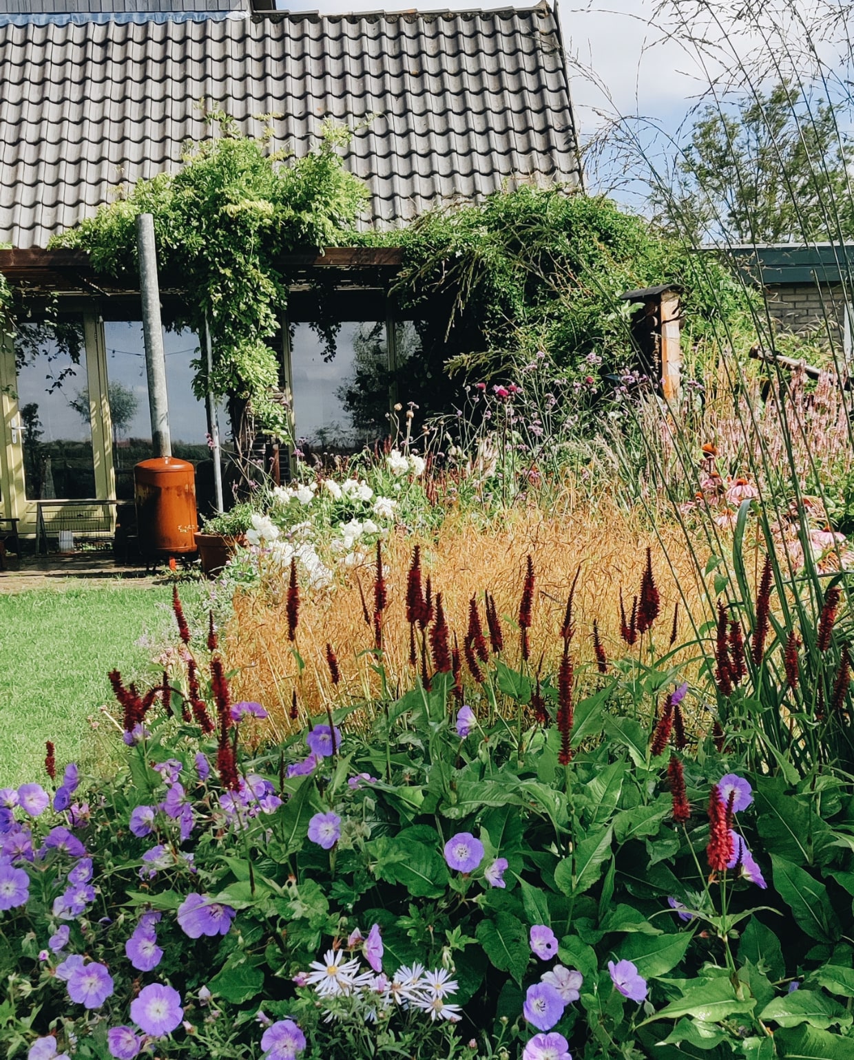 Border met persicaria's fotografie Vivian Hoebe &amp; Mark Mulder