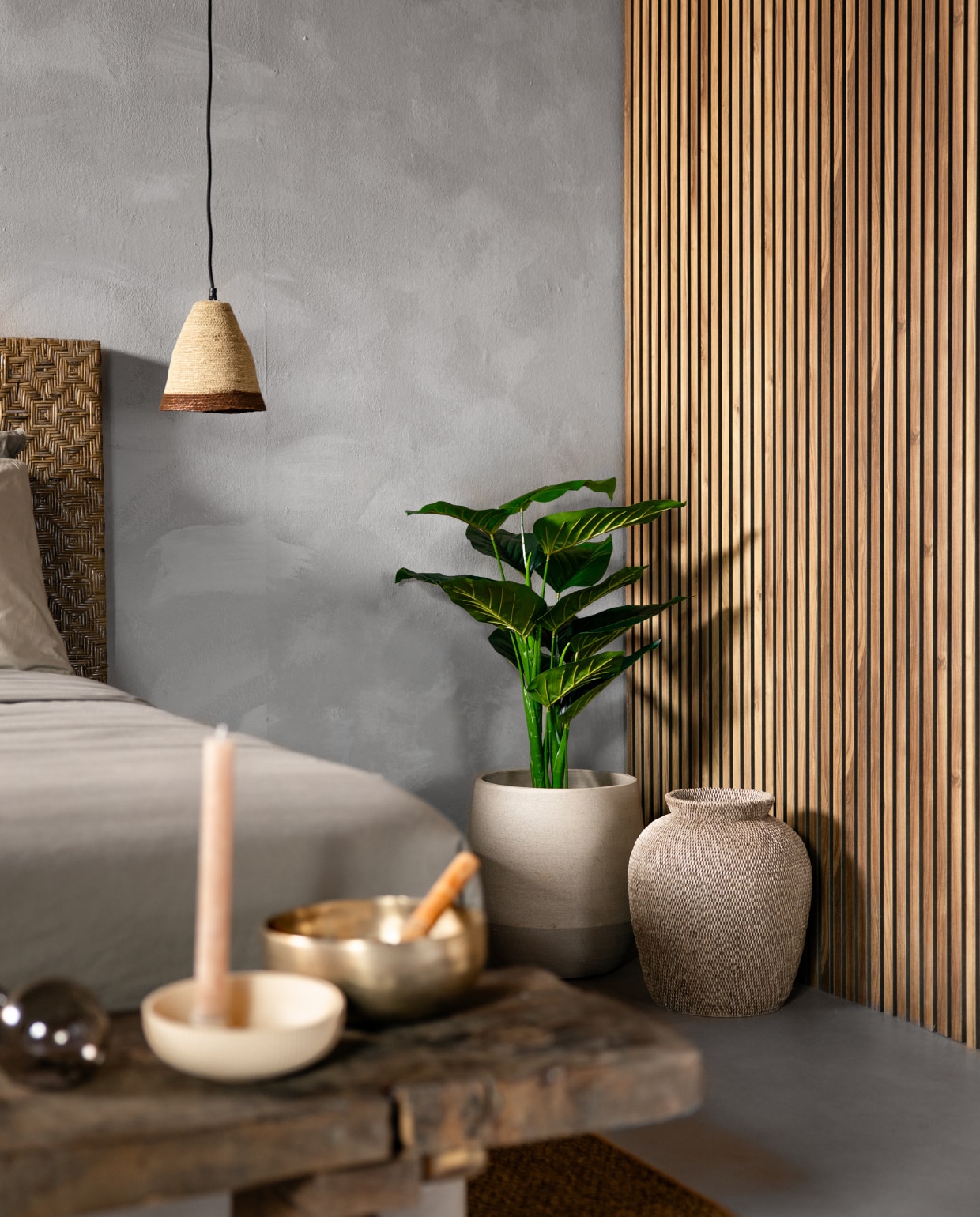 Wandpaneel , licht Walnoot , set van 2  , 278x60x2cm, Giga Meubel (bij bol.com)