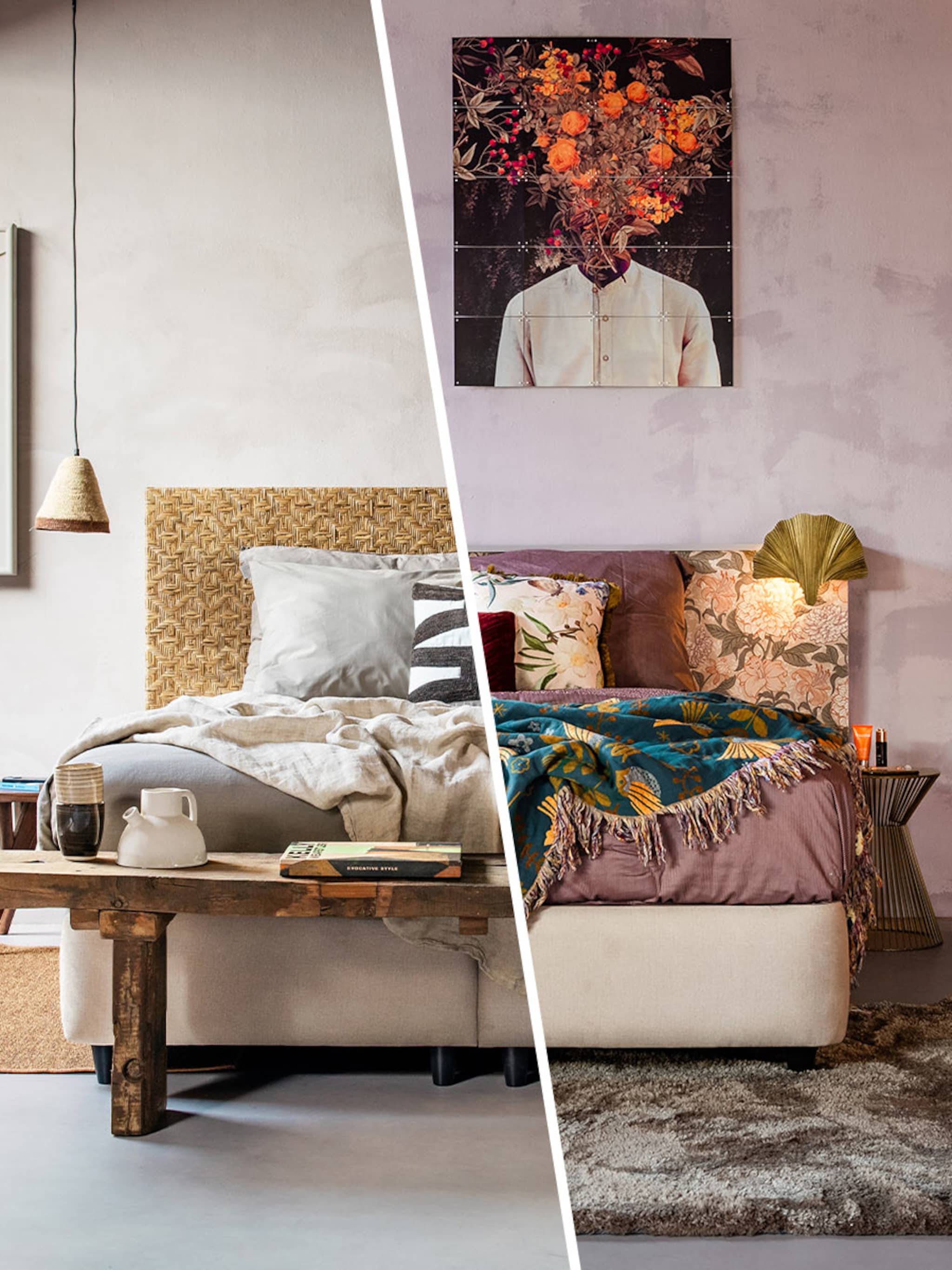 puur natuur of vintage glamour twee keer een chique look in de slaapkamer