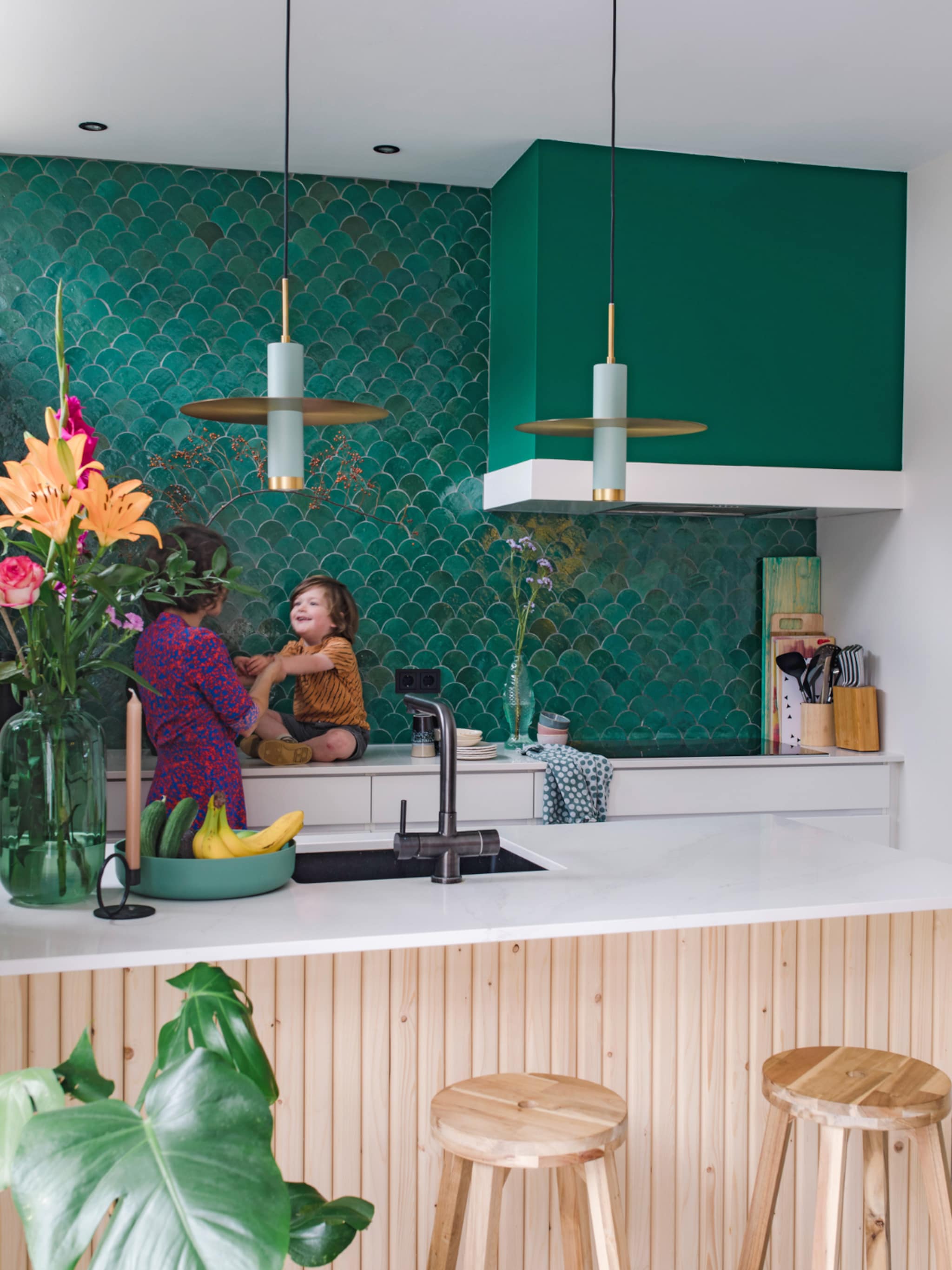 binnenkijken in kleurrijk familiehuis den bosch
