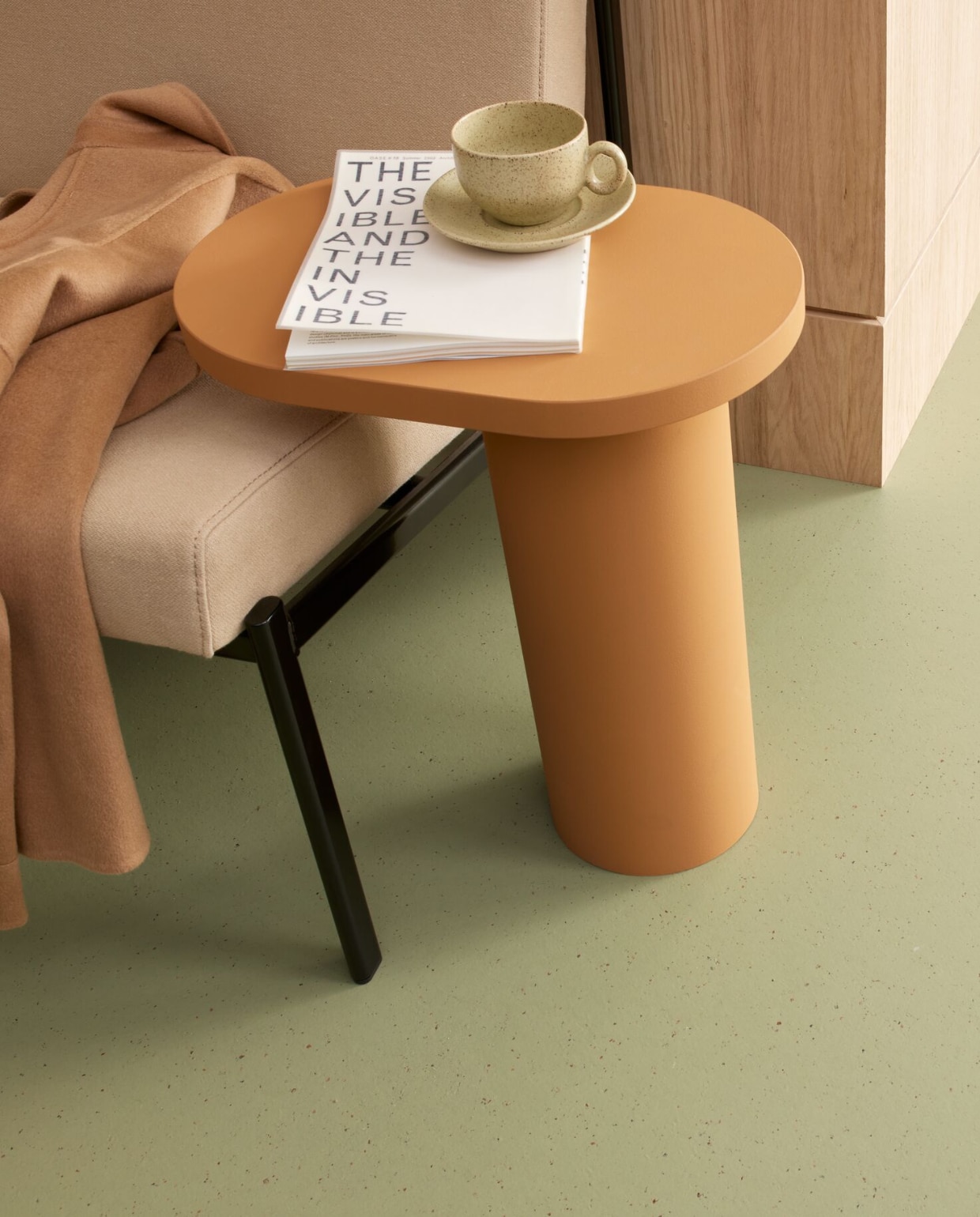 hebben deze marmoleum vloer met de looks en smaak van chocola
