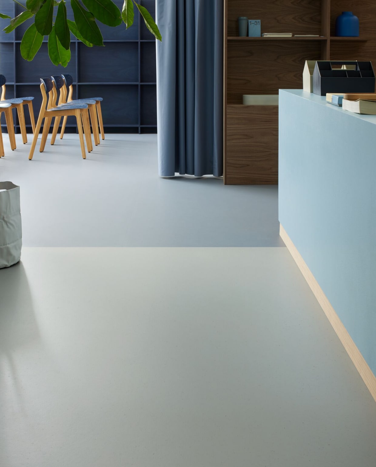 hebben deze marmoleum vloer met de looks en smaak van chocola