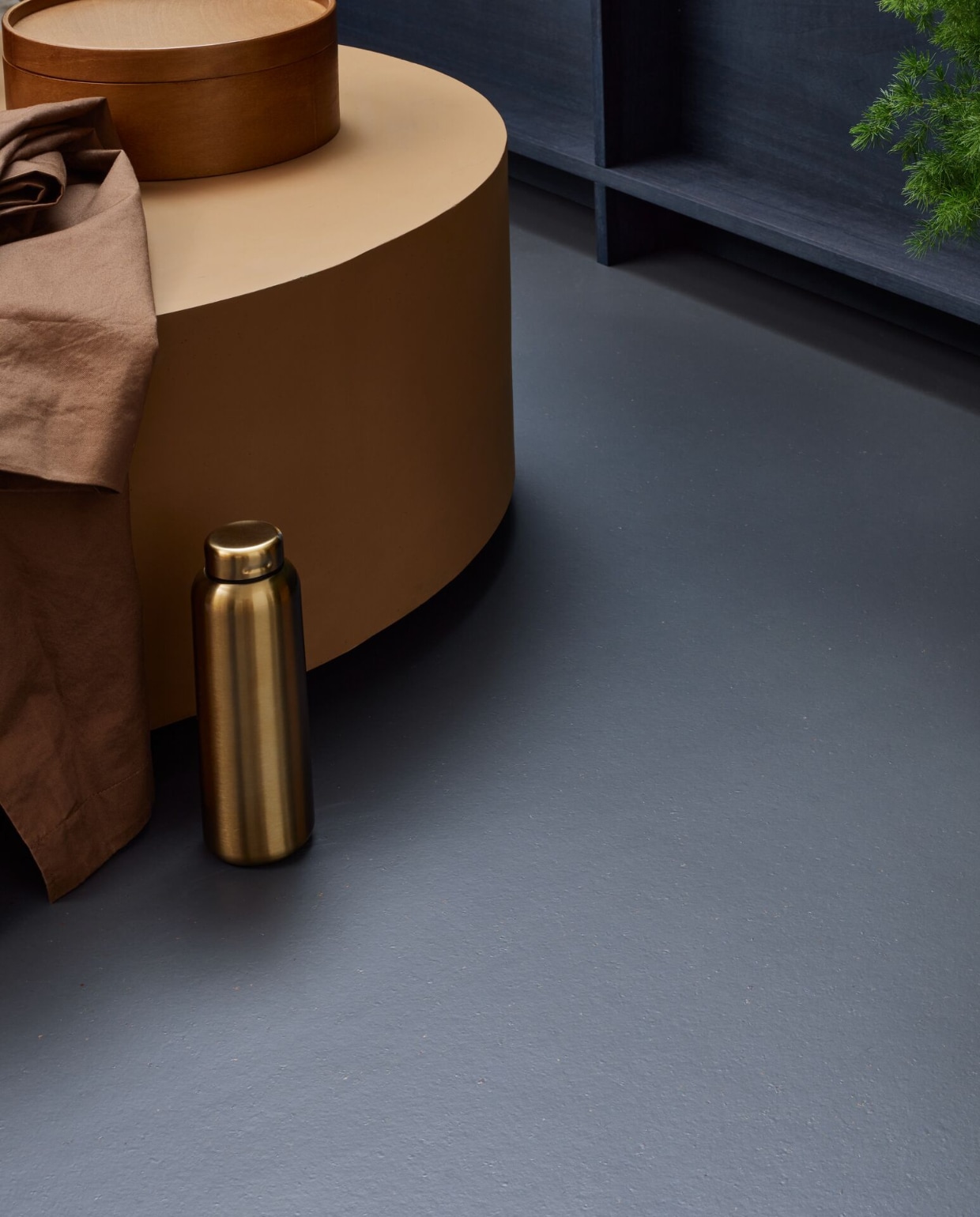 hebben deze marmoleum vloer met de looks en smaak van chocola