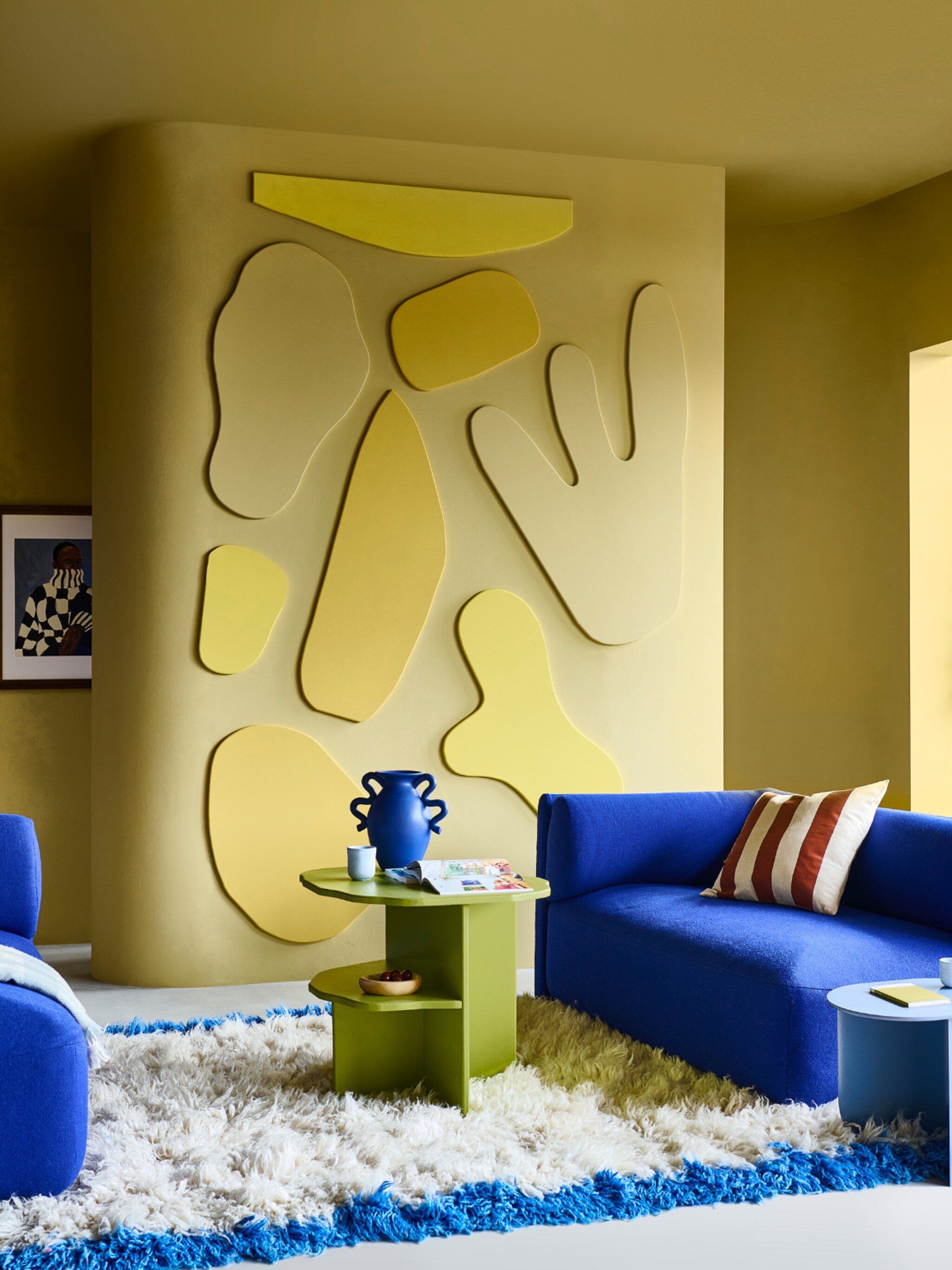 diy kunst aan de muur met kleurrijke wandpanelen