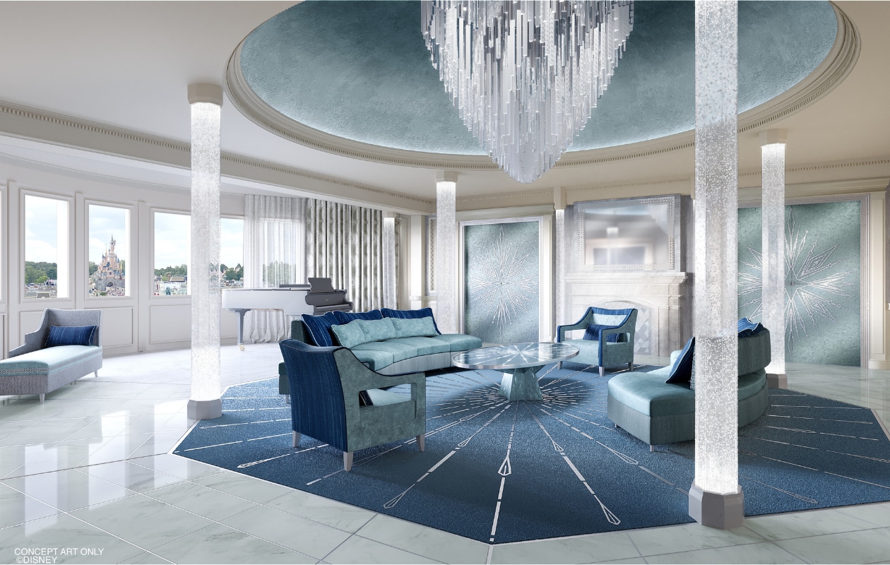 Royal Suite Frozen (living room) Disneyland Hotel Disney