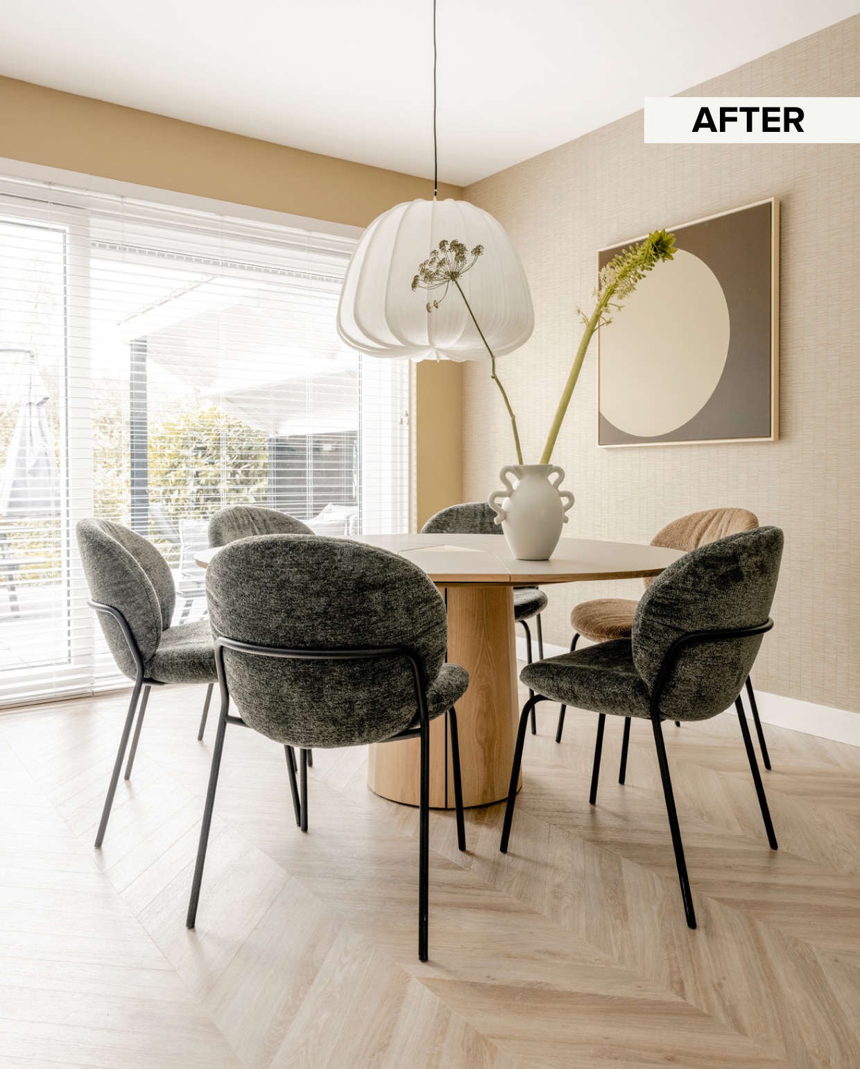 Weer verliefd op je huis aflevering 1 seizoen 19 | eethoek Weer verliefd op je huis aflevering 1 seizoen 19 | styling Marianne Luning | fotografie Sonja Velda