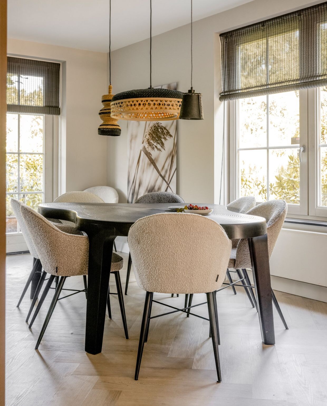 Weer verliefd op je huis aflevering 3 seizoen 19, Frans in Den Haag, eethoek Weer verliefd op je huis aflevering 3 seizoen 19 | styling Frans Uyterlinde | fotografie Sonja Velda
