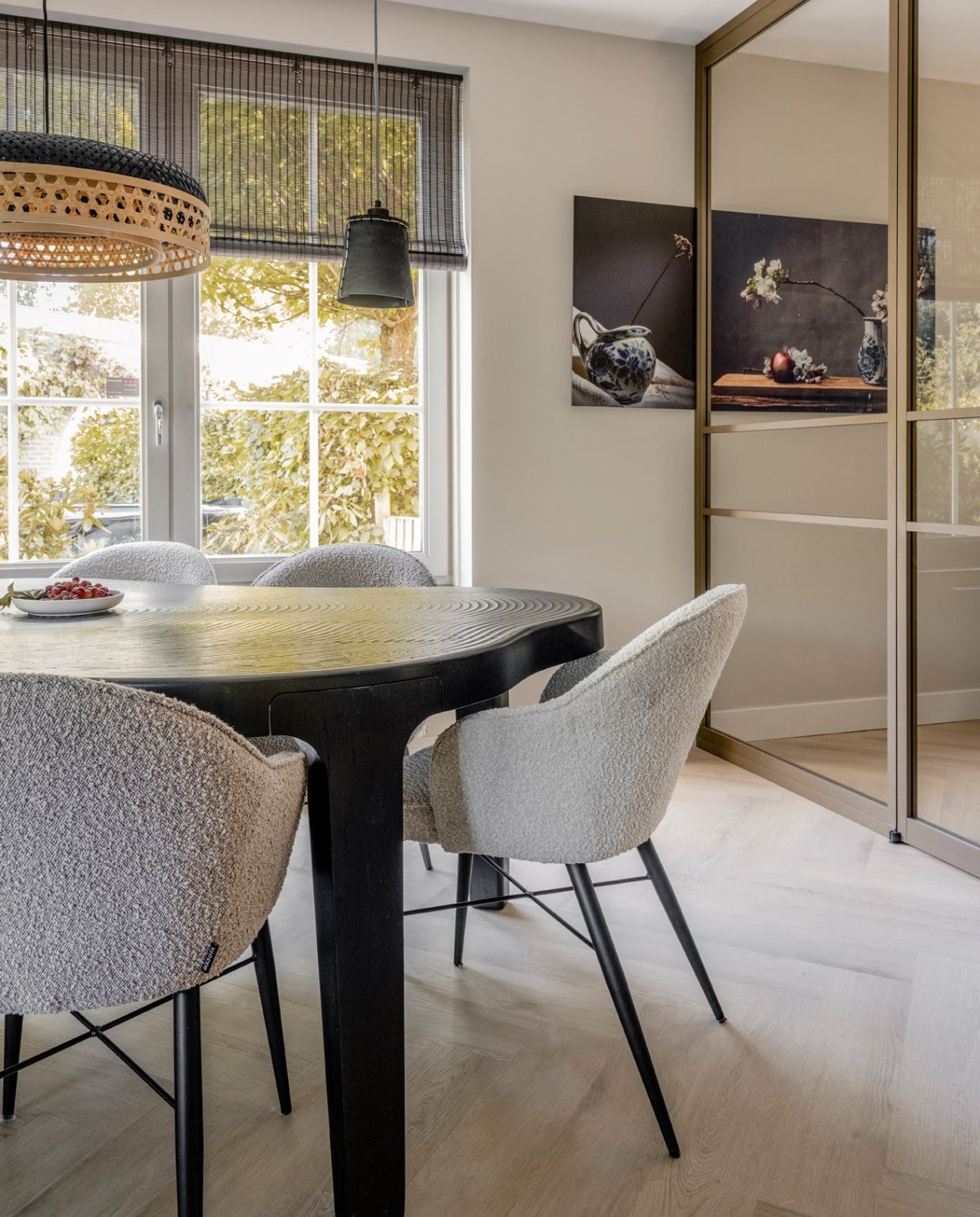 Weer verliefd op je huis aflevering 3 seizoen 19, Frans in Den Haag, eethoek Weer verliefd op je huis aflevering 3 seizoen 19 | styling Frans Uyterlinde | fotografie Sonja Velda