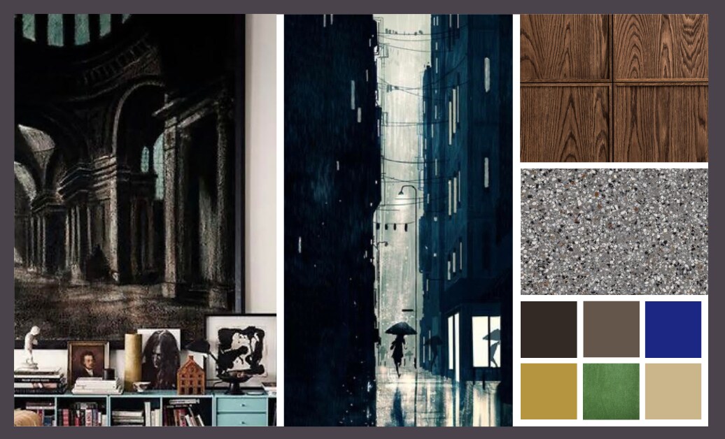 vt wonen&amp;design beurs 2023, moodboard Urban Art-clubhuis van stylist Fietje Bruijn vtwonen 2023-09