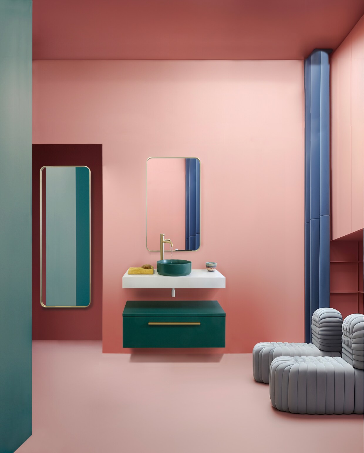 doei wit dit doet kleur in de badkamer en zo pas je het toe