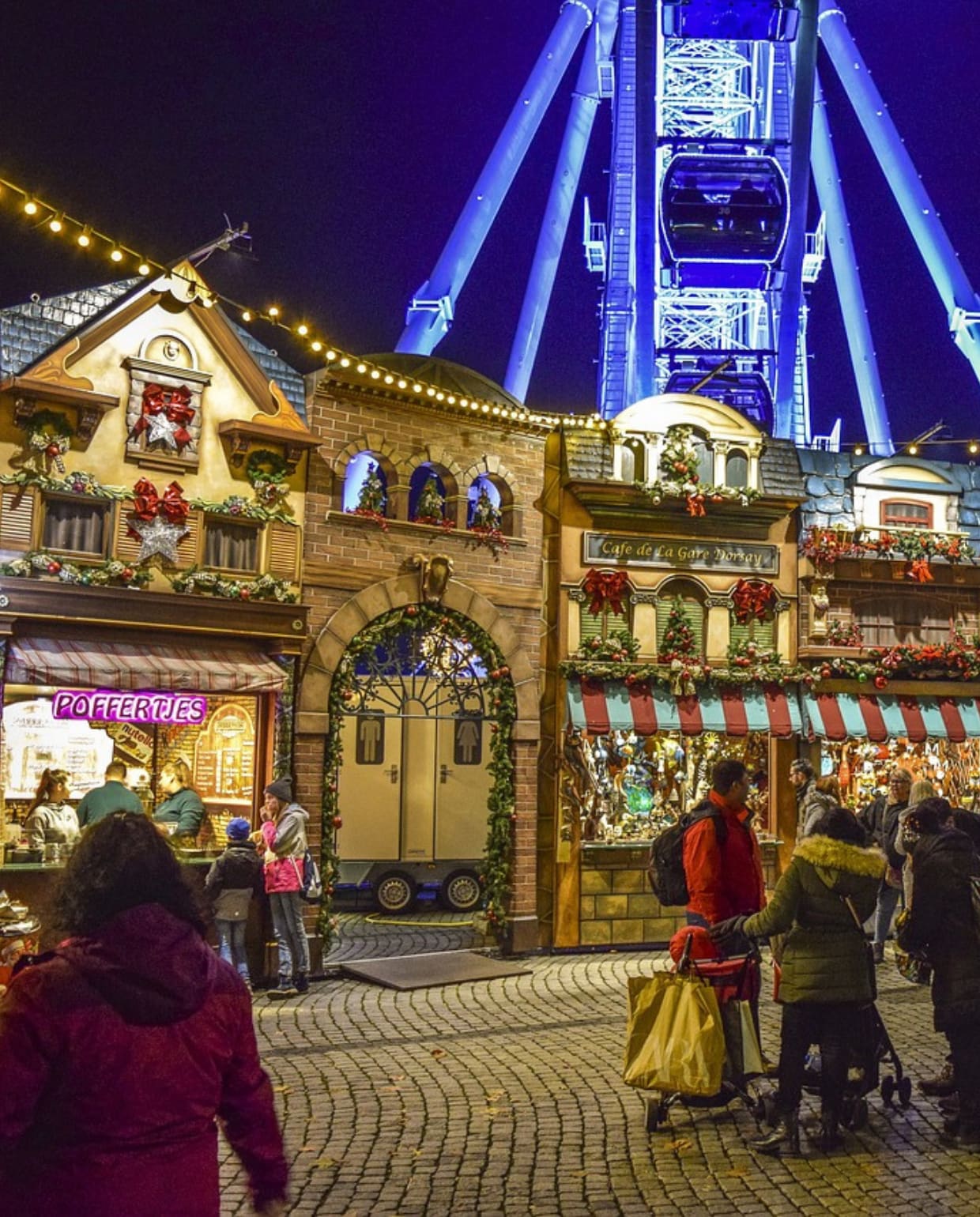 Kerstmarkt met reuzenrad Pixabay