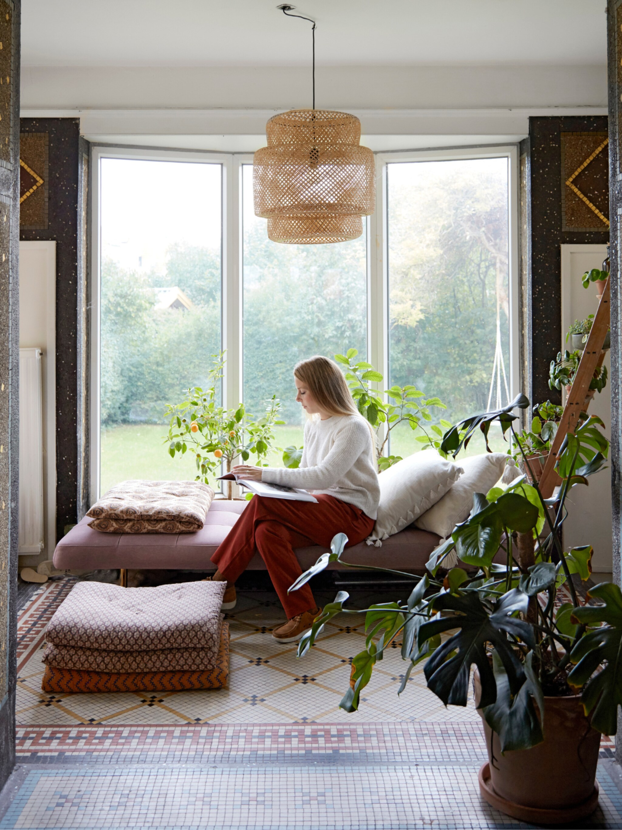 binnenkijken in een appartement waar geen enkele vloer saai is