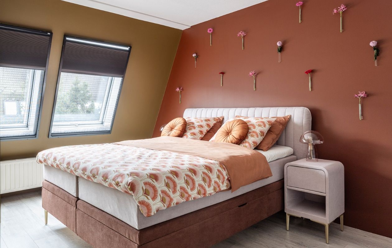 Weer verliefd op je huis aflevering 7 seizoen 19, Eva in Houten, slaapkamer Weer verliefd op je huis aflevering 7 seizoen 19 | styling Eva van de Ven | fotografie Margriet Hoekstra
