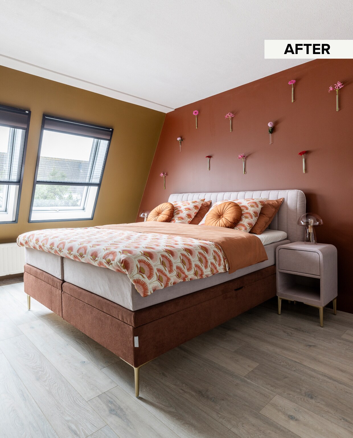 Weer verliefd op je huis aflevering 7 seizoen 19, Eva in Houten, slaapkamer Weer verliefd op je huis aflevering 7 seizoen 19 | styling Eva van de Ven | fotografie Margriet Hoekstra