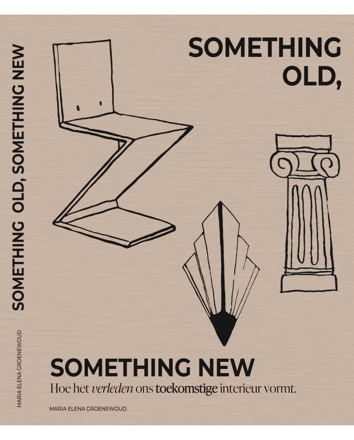 Boek Something old, something new, linnen omslag (studiomariaelena.nl) Studio Maria Elena