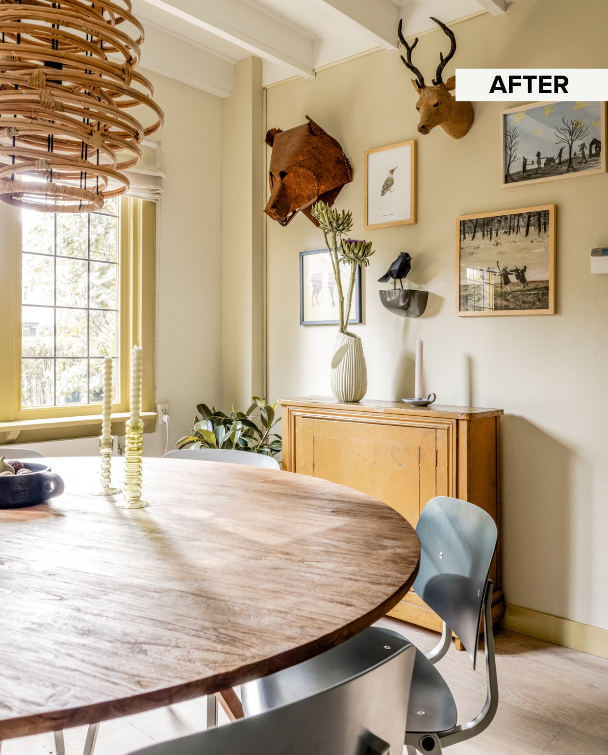 Weer verliefd op je huis aflevering 9 seizoen 19, Fietje in Haarlem, eetkamer Weer verliefd op je huis aflevering 9 seizoen 19 | styling Fietje Bruijn | fotografie Sonja Velda