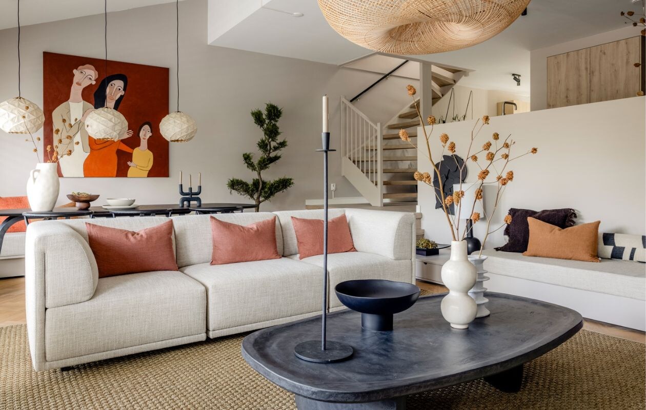 Weer verliefd op je huis aflevering 10 seizoen 19, Liza in Rotterdam, zitkamer Weer verliefd op je huis aflevering 10 seizoen 19 | styling Liza Wassenaar | fotografie Sonja Velda
