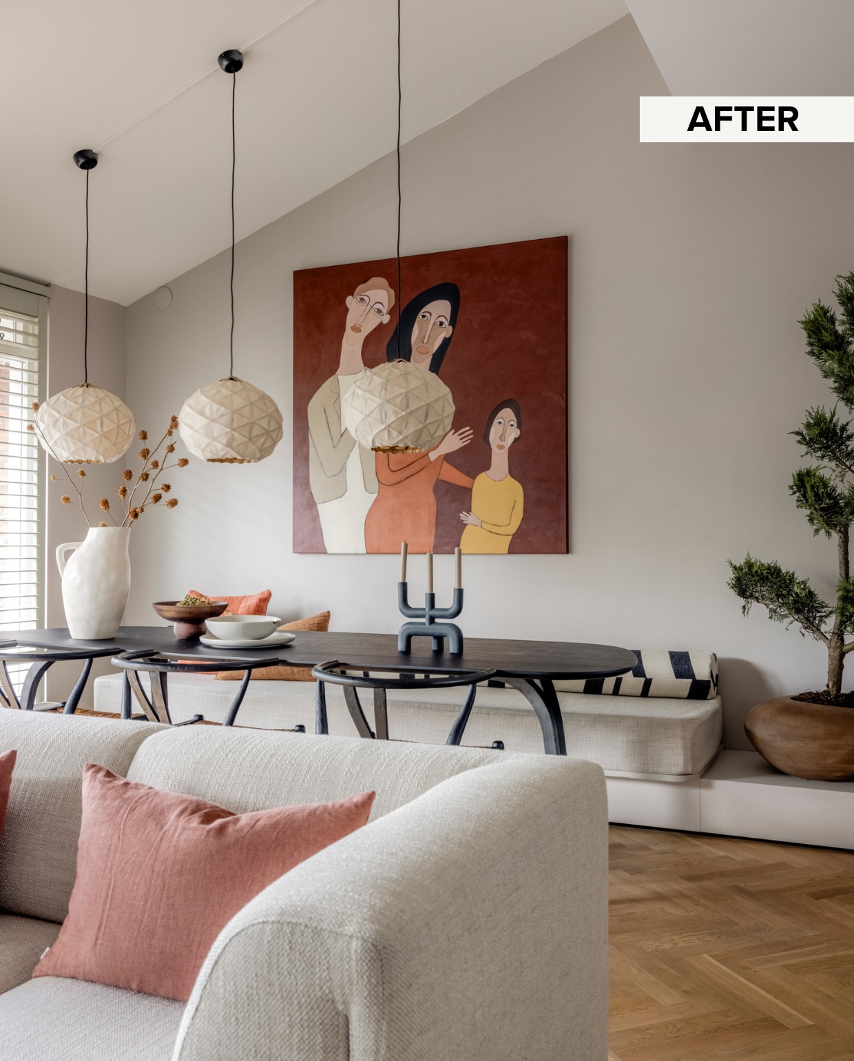 Weer verliefd op je huis aflevering 10 seizoen 19, Liza in Rotterdam, schilderij Weer verliefd op je huis aflevering 10 seizoen 19 | styling Liza Wassenaar | fotografie Sonja Velda
