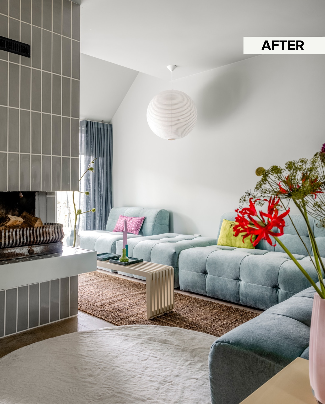 Weer verliefd op je huis aflevering 12 seizoen 19, Fietje in Nieuw-Vennep, zitkamer Weer verliefd op je huis aflevering 12 seizoen 19 | styling Fietje Bruijn | fotografie Sonja Velda