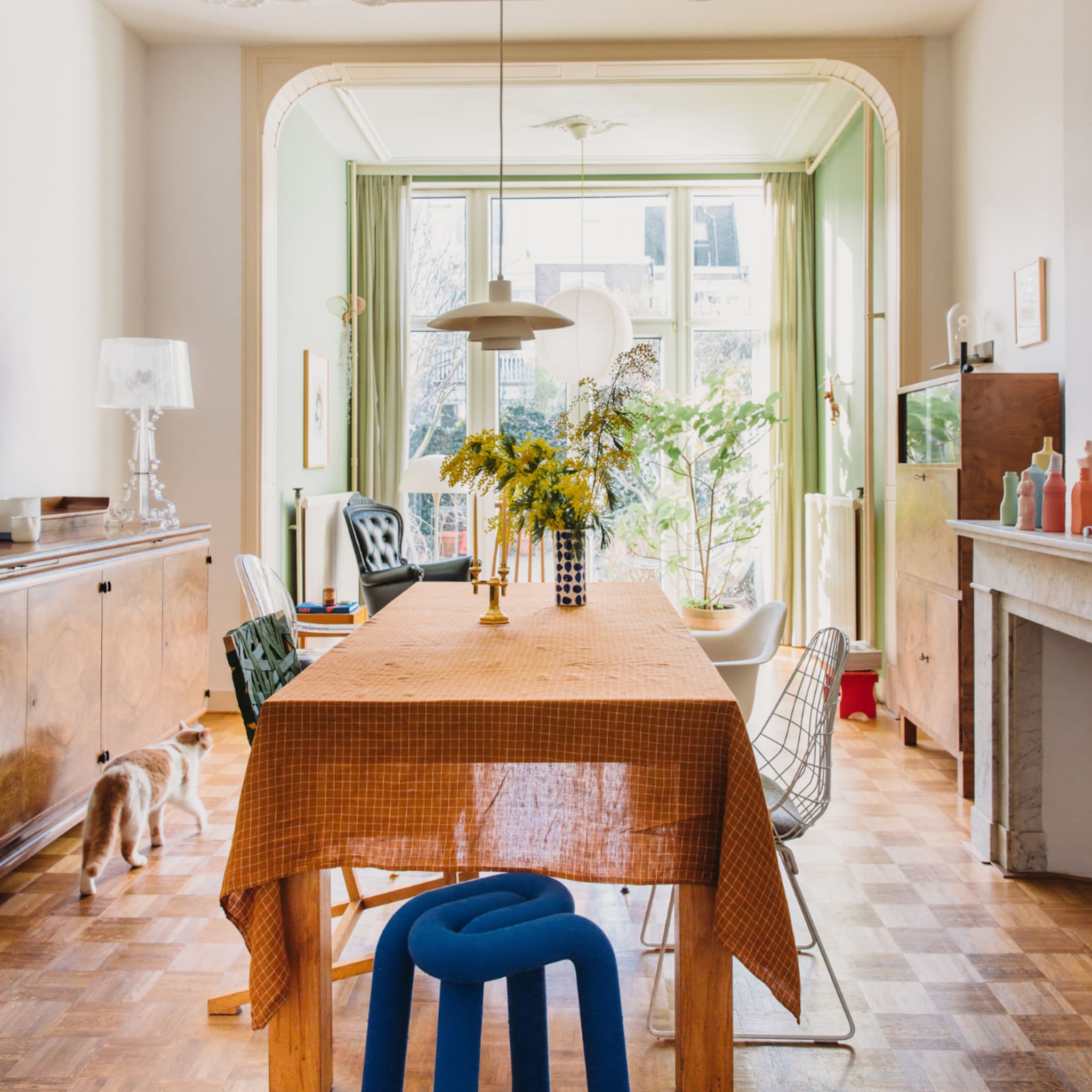 huizen kobaltblauw interieur inspiratie