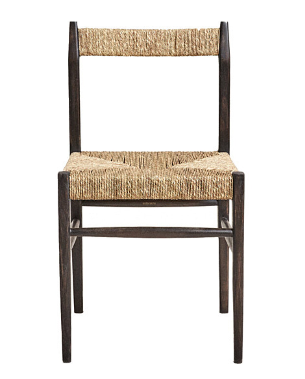 Essenhouten stoel, gevlochten zeegras zitting en rugleuning, 43x43x82 cm (bxdxh) € 179,- (zarahome.com Zara Home