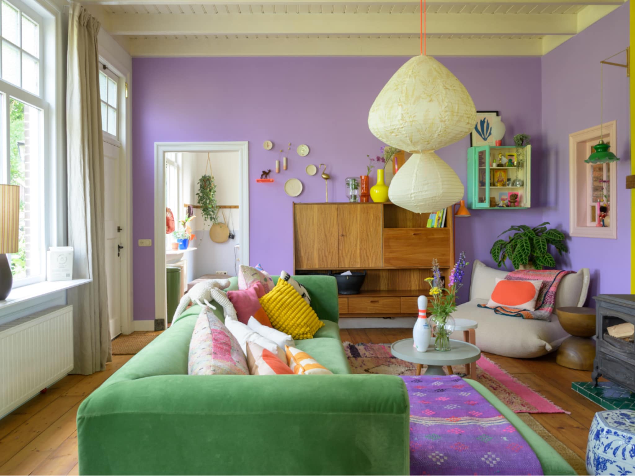 woningen gedurfd kleurcontrast interieur woontrend