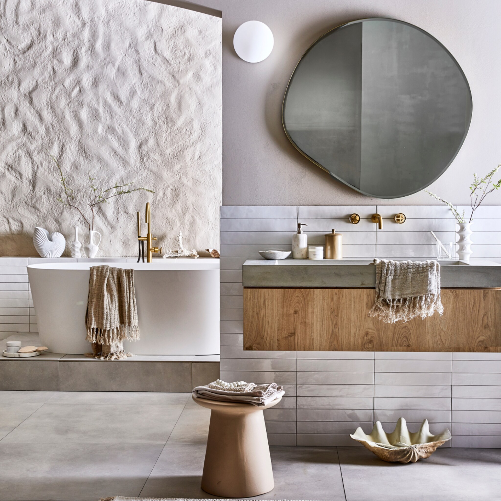 romantisch landelijke badkamer stijl