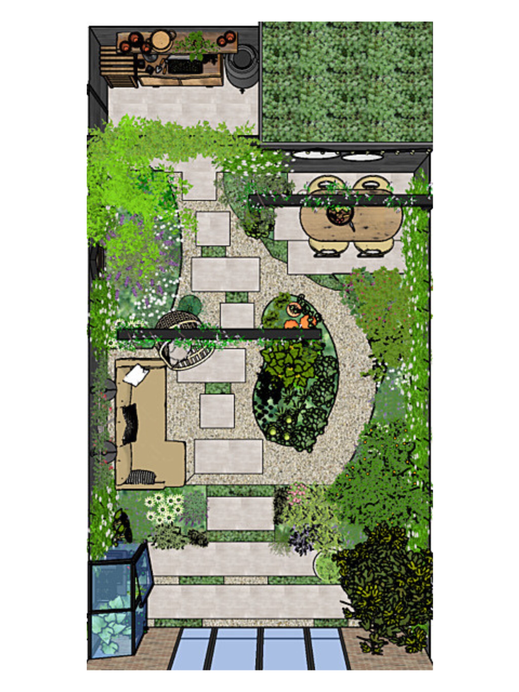 tuinontwerp japandi stijl een pluktuin om zen van te worden
