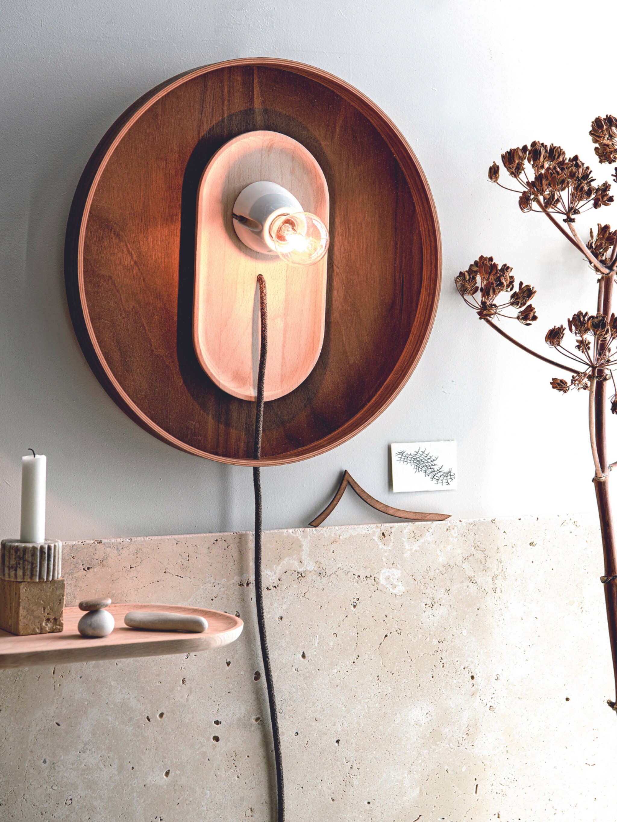 diy van dienbladen tot wandlamp