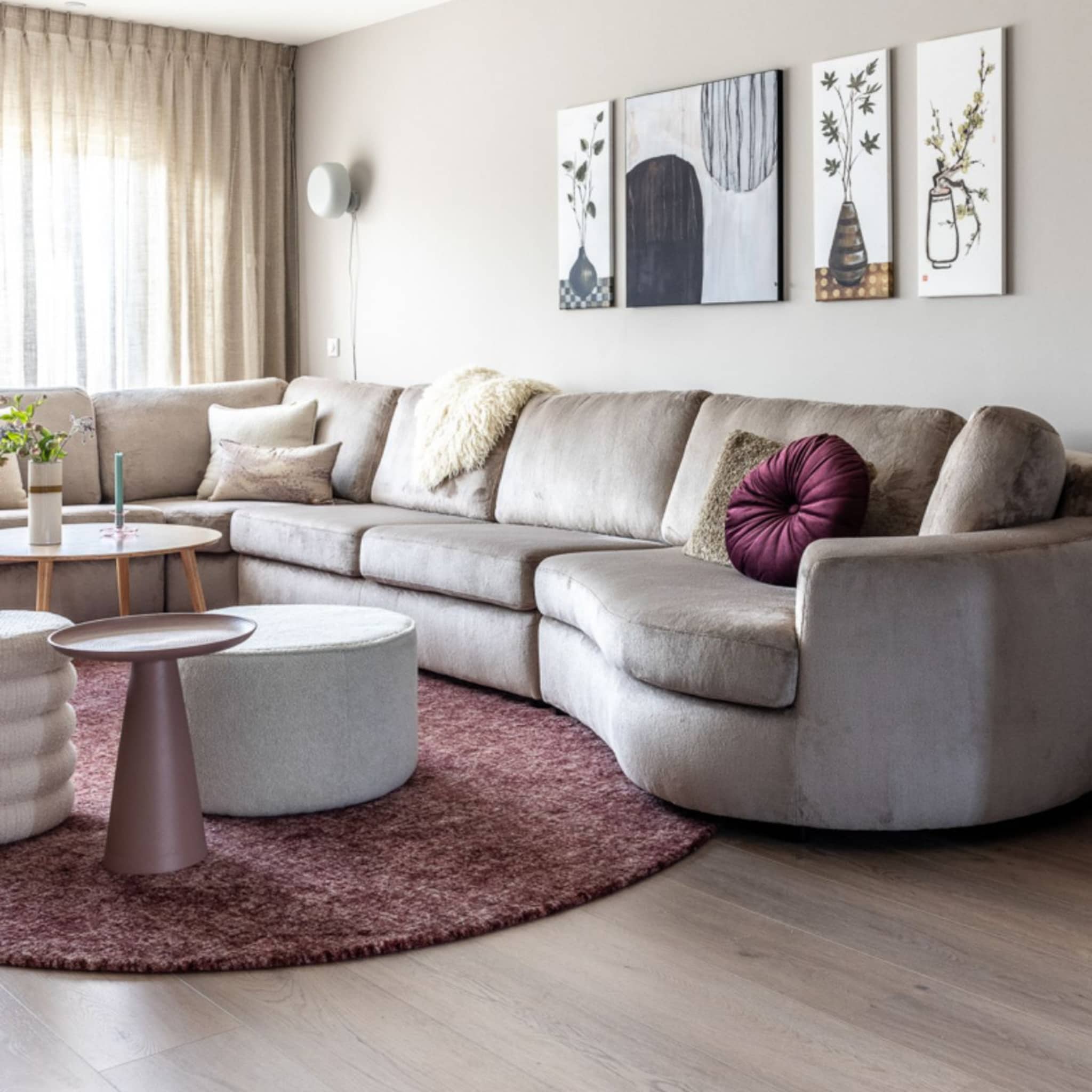 warm woonidee zo past stylist fietje de paars roze trendkleur mauve toe