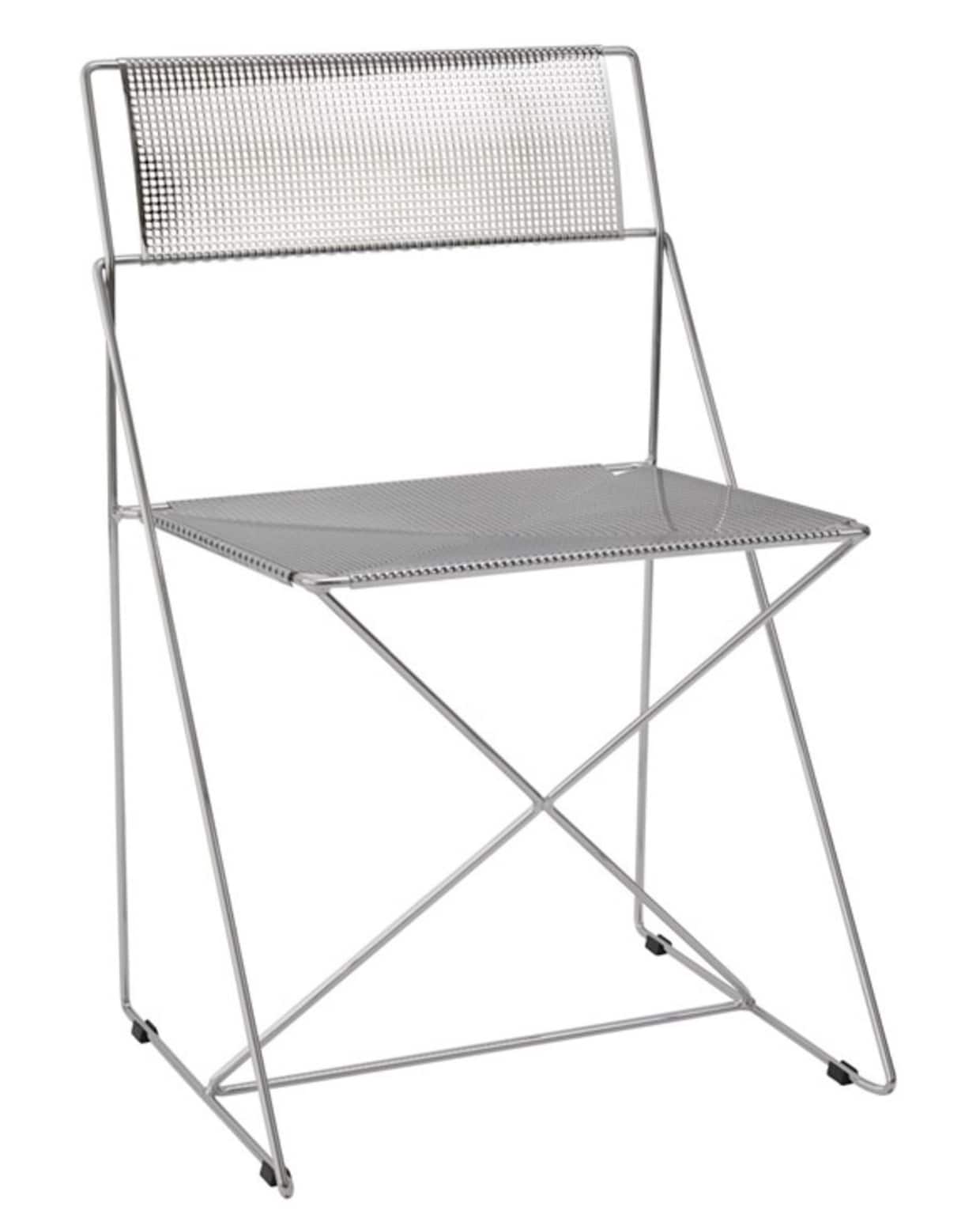 Magnus Olesen - Eetkamerstoel - X-Line Chair - Steel / Original chrome byflou