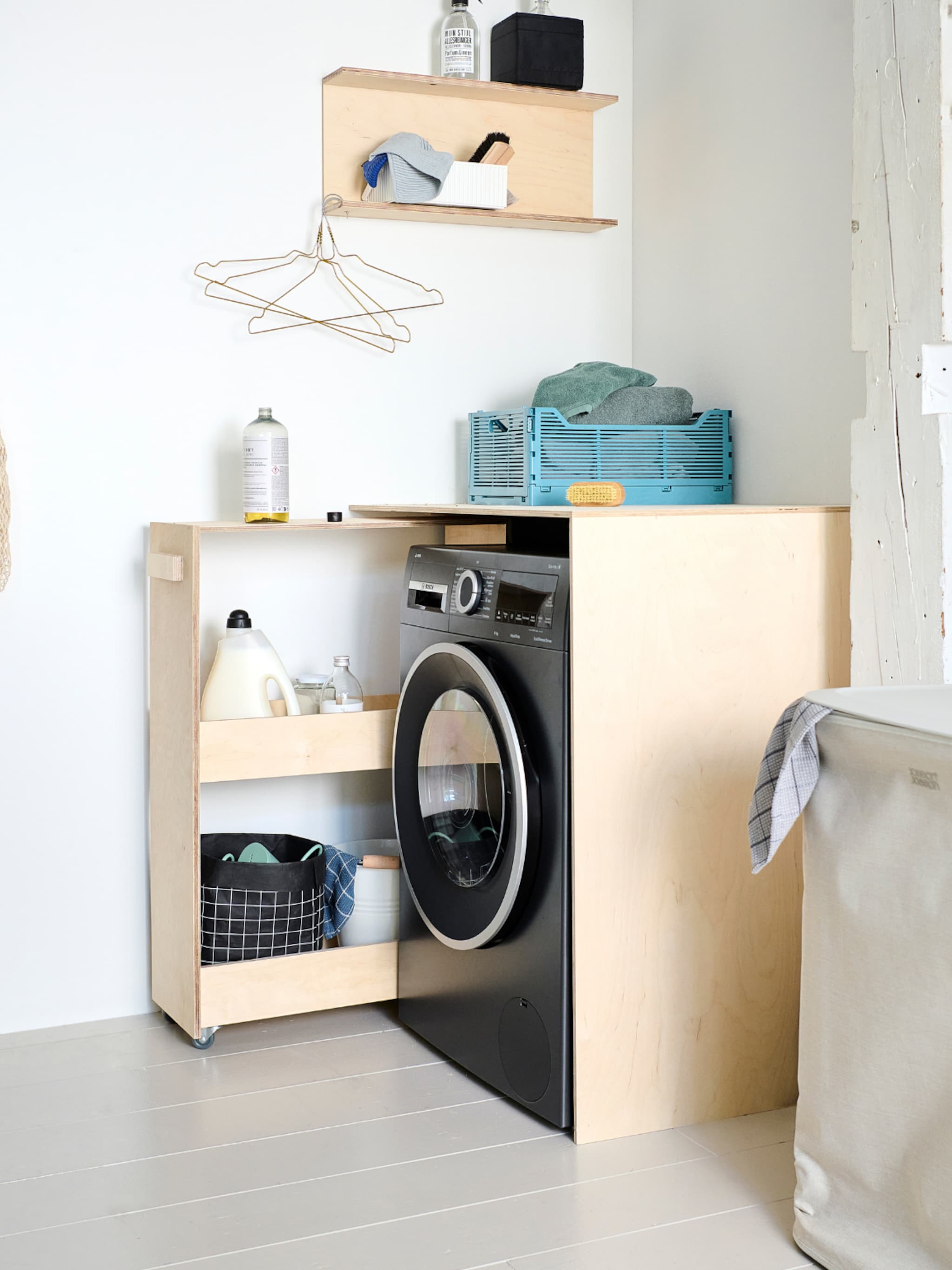 smetteloze diy creeer orde op wielen met deze houten wastrolley