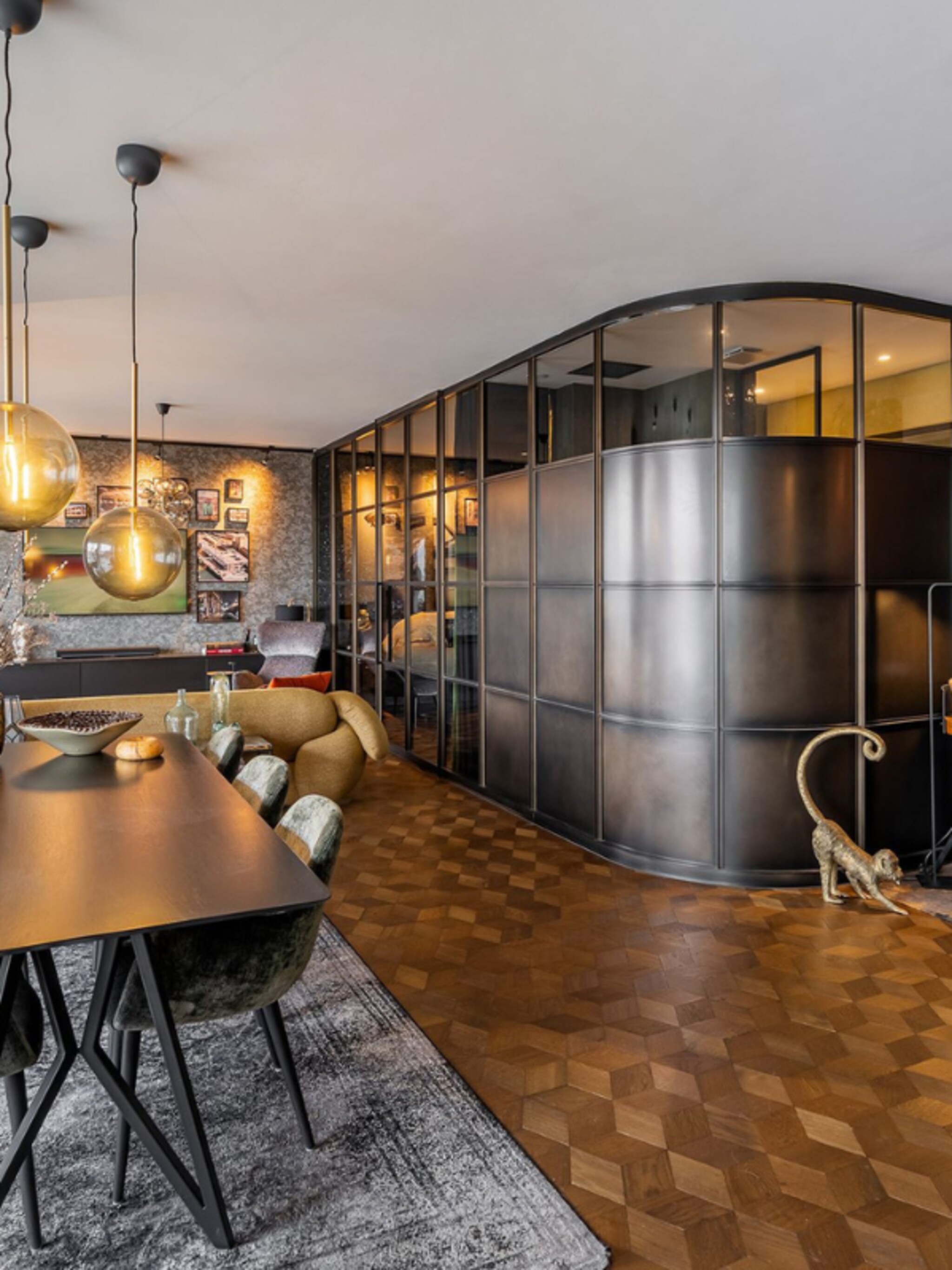 funda parel een bohemian appartement met industriele invloeden