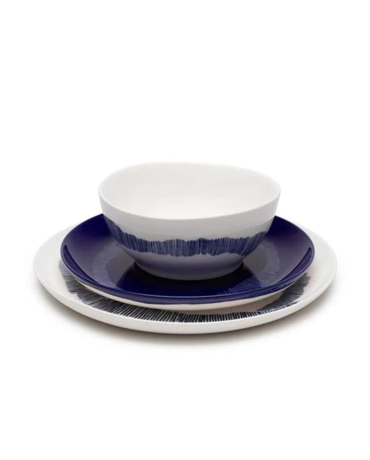 serax - ottolenghi - feast serviesset 12-delig - wit/blauw vtwonen by fonQ