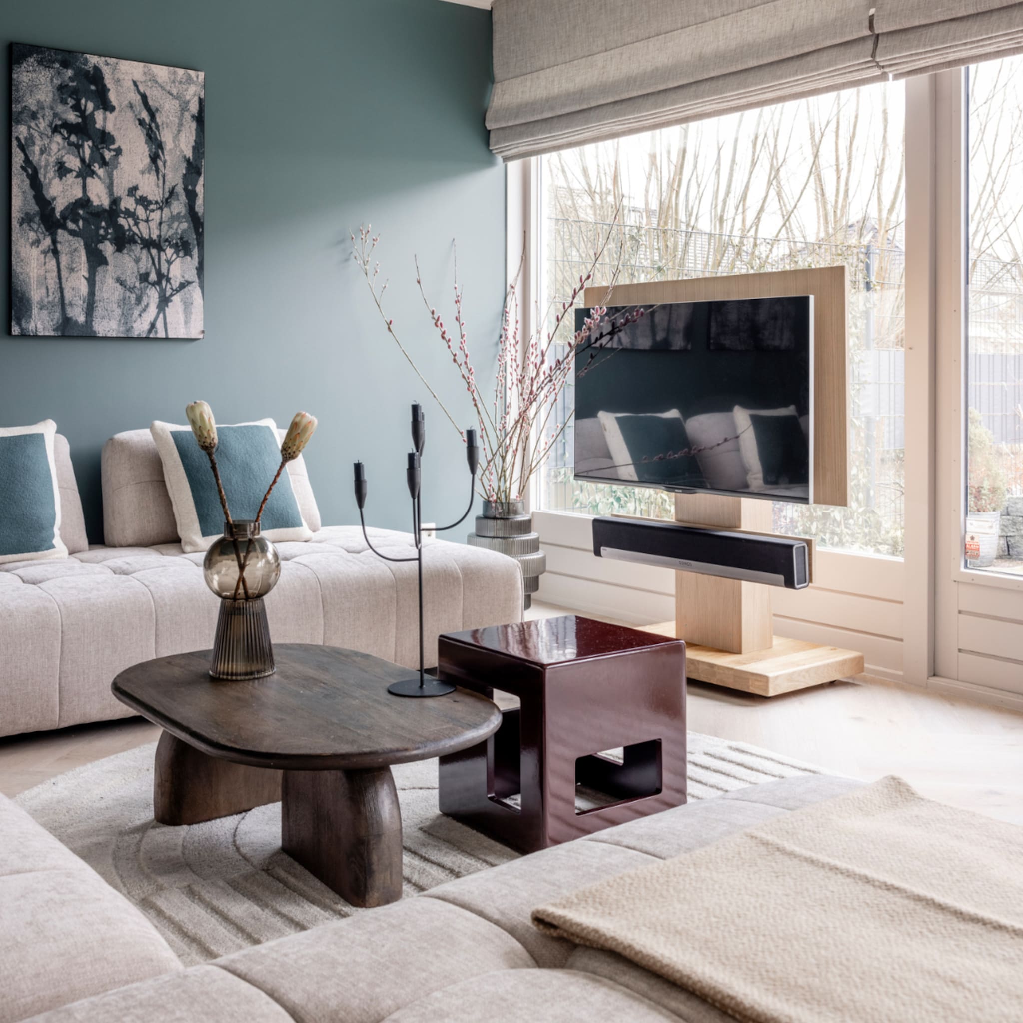 woonidee met deze diy van stylist marianne verplaats je de tv heel makkelijk