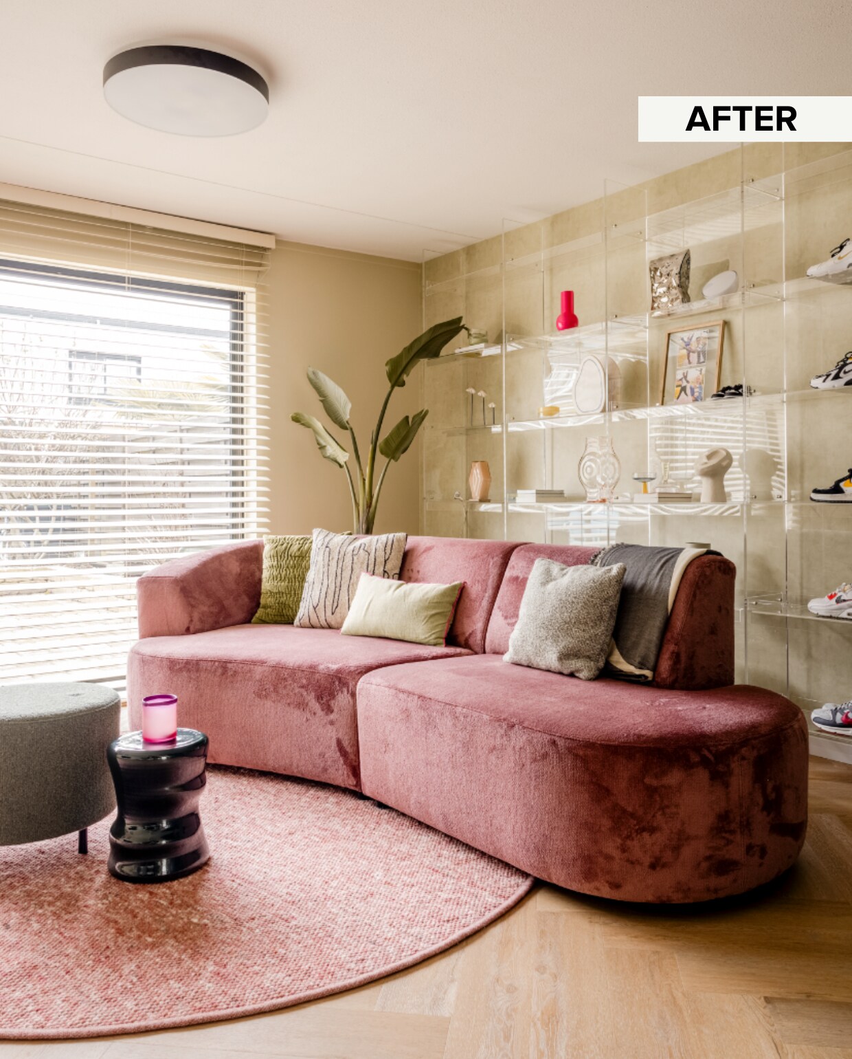 Weer verliefd op je huis aflevering 5 seizoen 20, Kelly in Rhoon, zithoek Weer verliefd op je huis aflevering 5 seizoen 20 | styling Kelly van Gendt | fotografie Sonja Velda