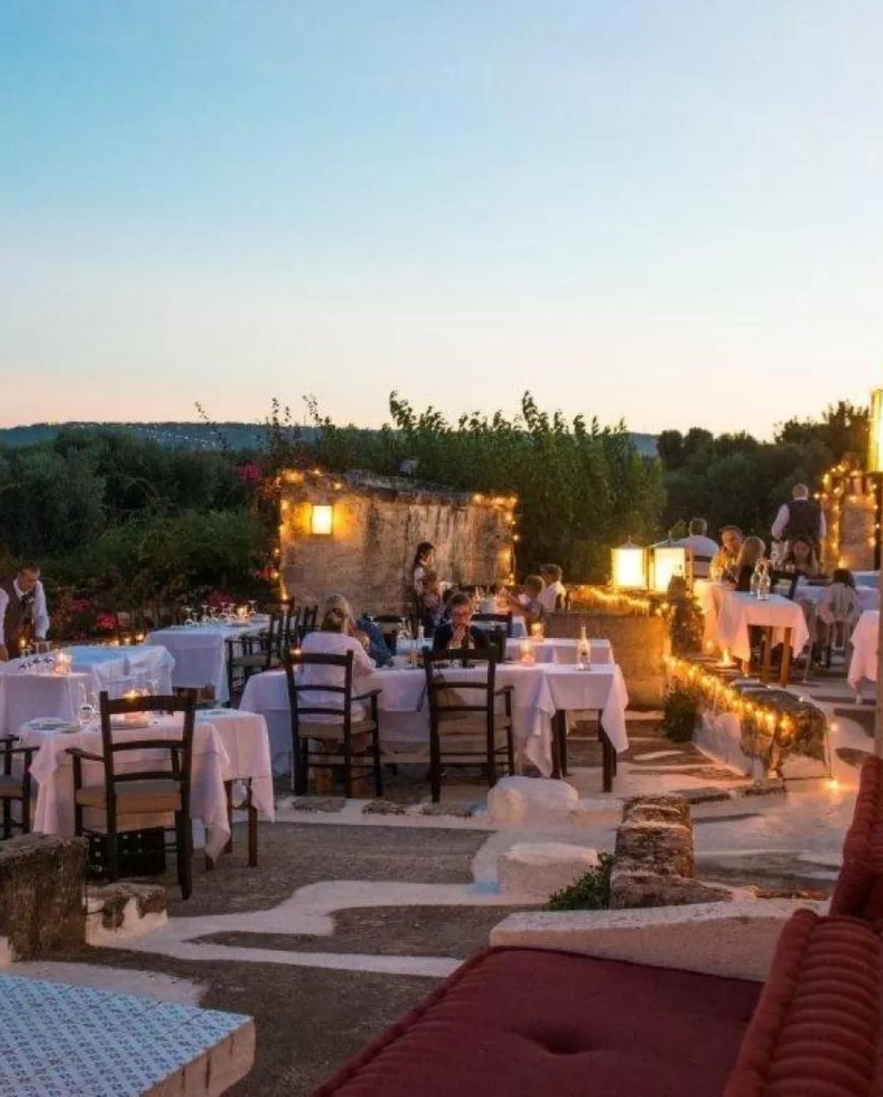 Egnathia restaurant. Masseria Torre Coccaro