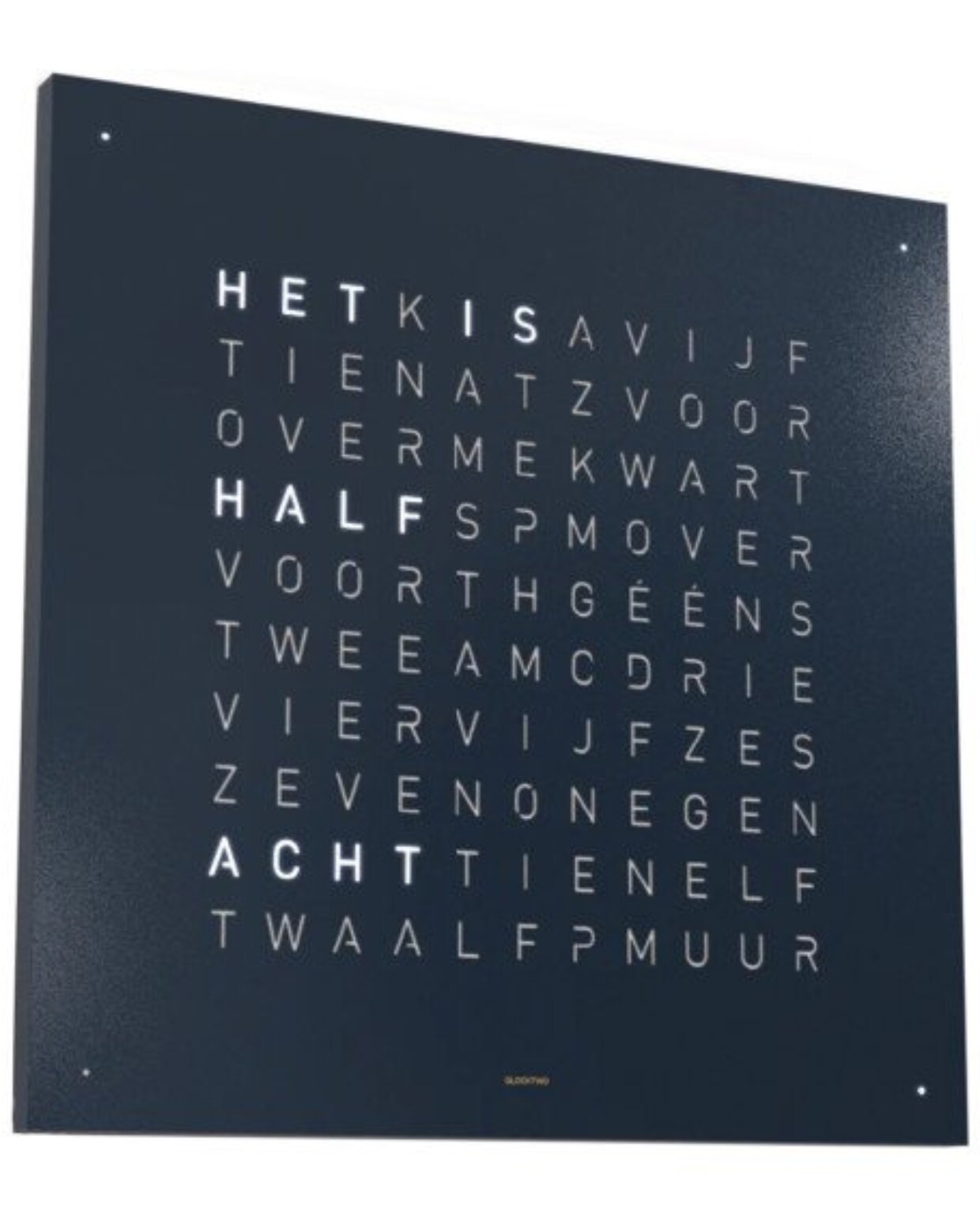 BIEGERT &amp; FUNK QLOCKTWO EARTH 45 UNIVERSE EDITION KLOKBy Marco Biegert &amp; Andreas Funk mister design