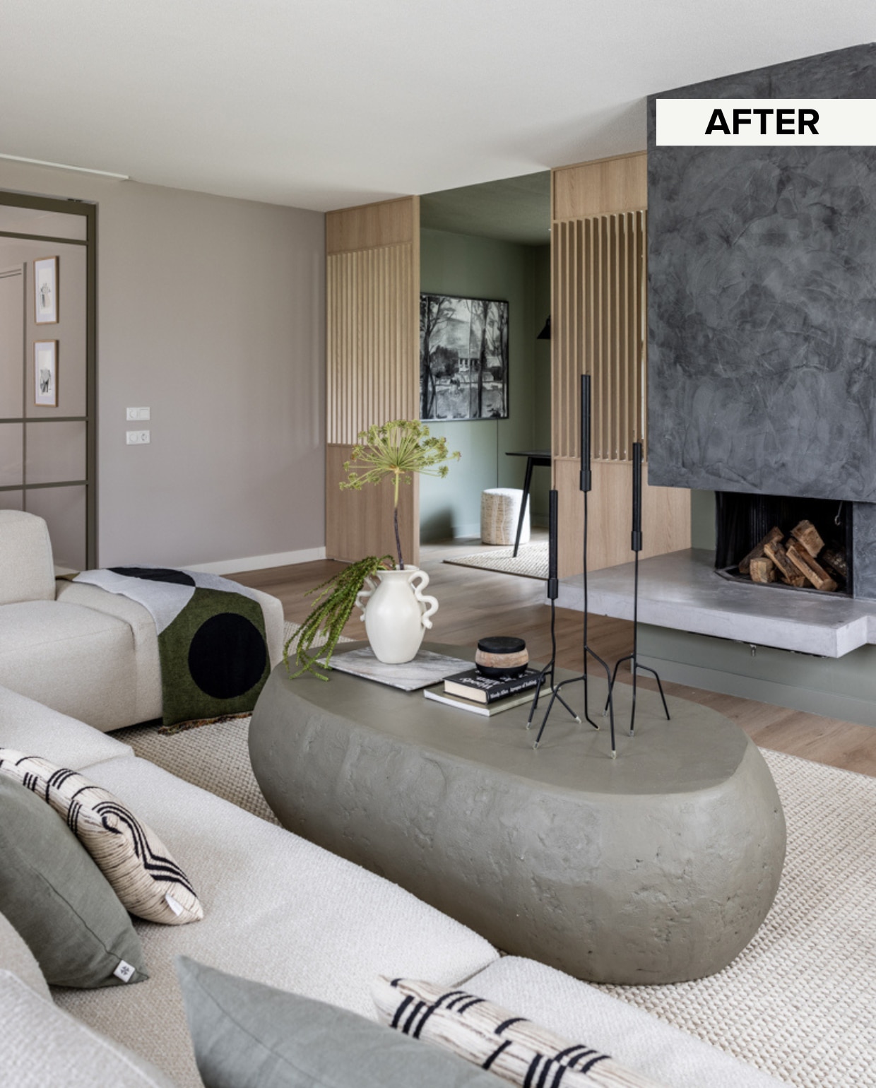 Weer verliefd op je huis aflevering 3 seizoen 20, Liza in Espel, zithoek Weer verliefd op je huis aflevering 3 seizoen 20 | styling Liza Wassenaar | fotografie Margriet Hoekstra