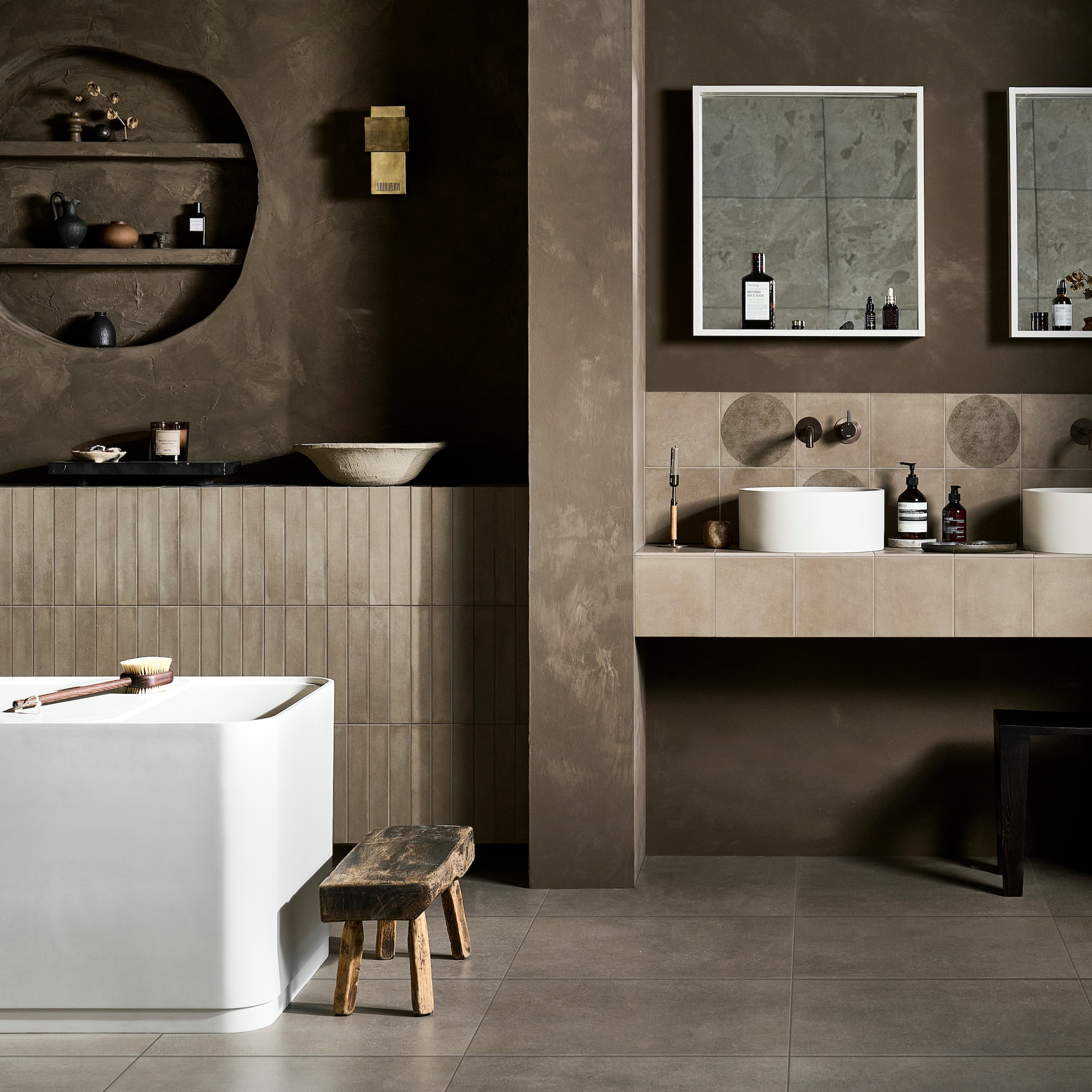 stuc cire of tegels zo creeer je de betonlook badkamer