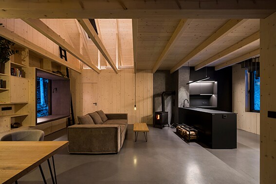 Genieten in een luxueuze boshut Julius Filip, Studio Flusser