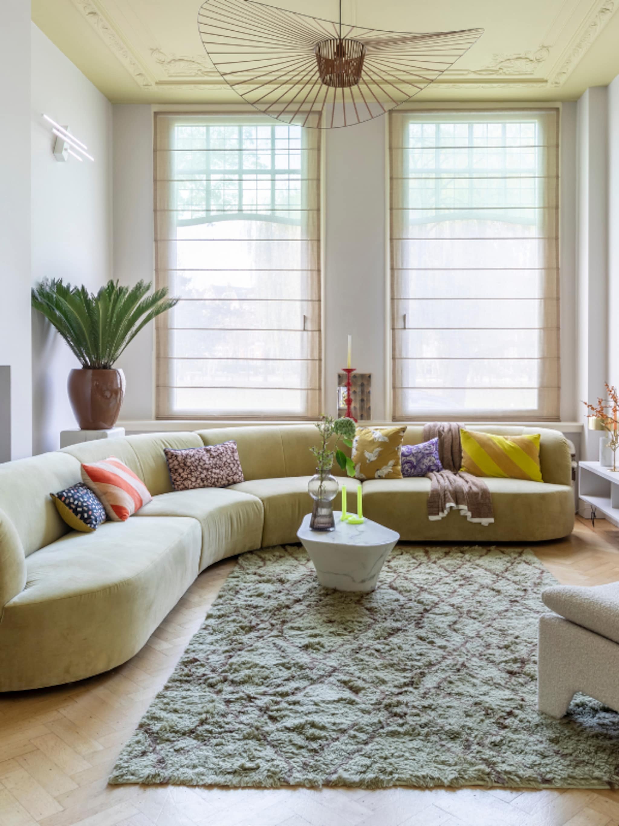 ronde bank als eyecatcher in huis