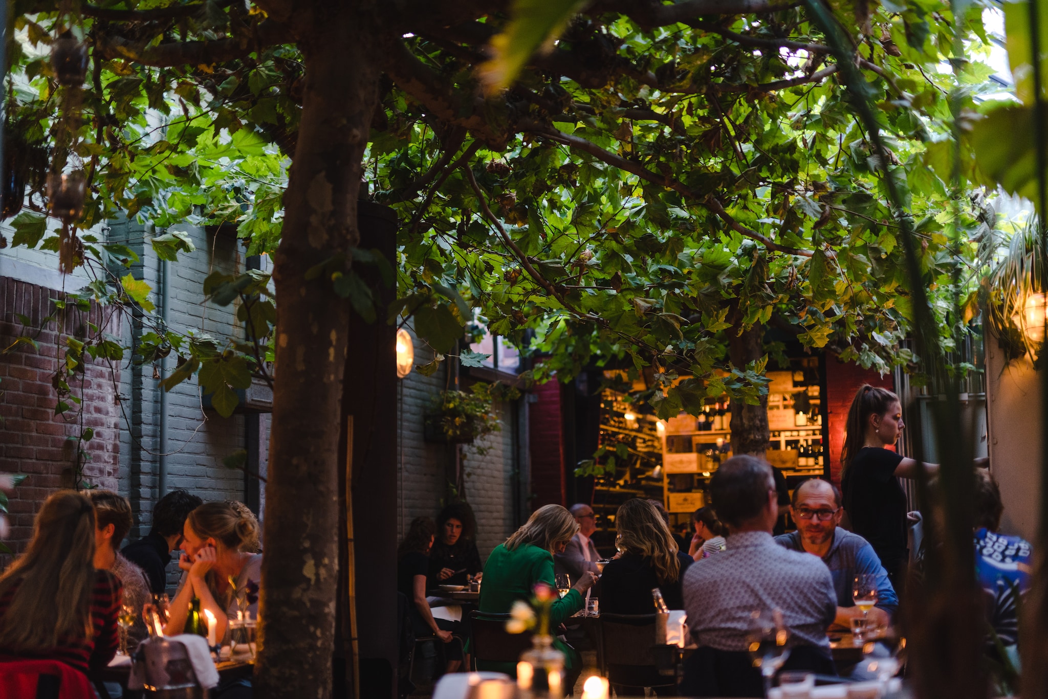 De binnenplaats van Bistro Flores in Nijmegen Bistro Flores