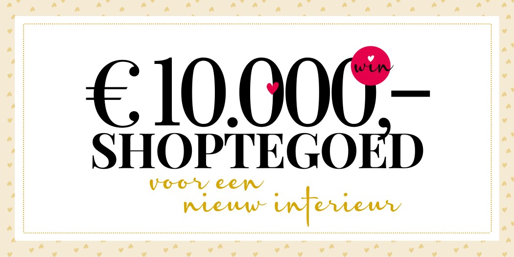 Win 10.000 euro shoptegoed bij vtwonen