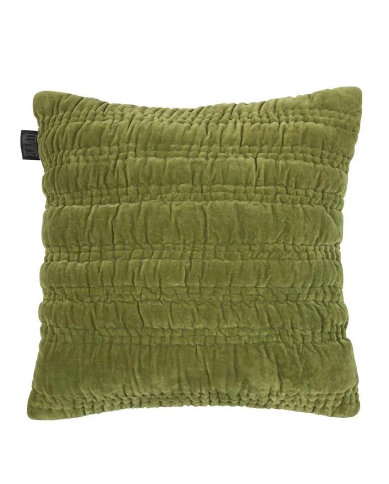 Kaat amsterdam quilta sierkussen 43 x 43 cm - olijfgroen vtwonen by fonQ