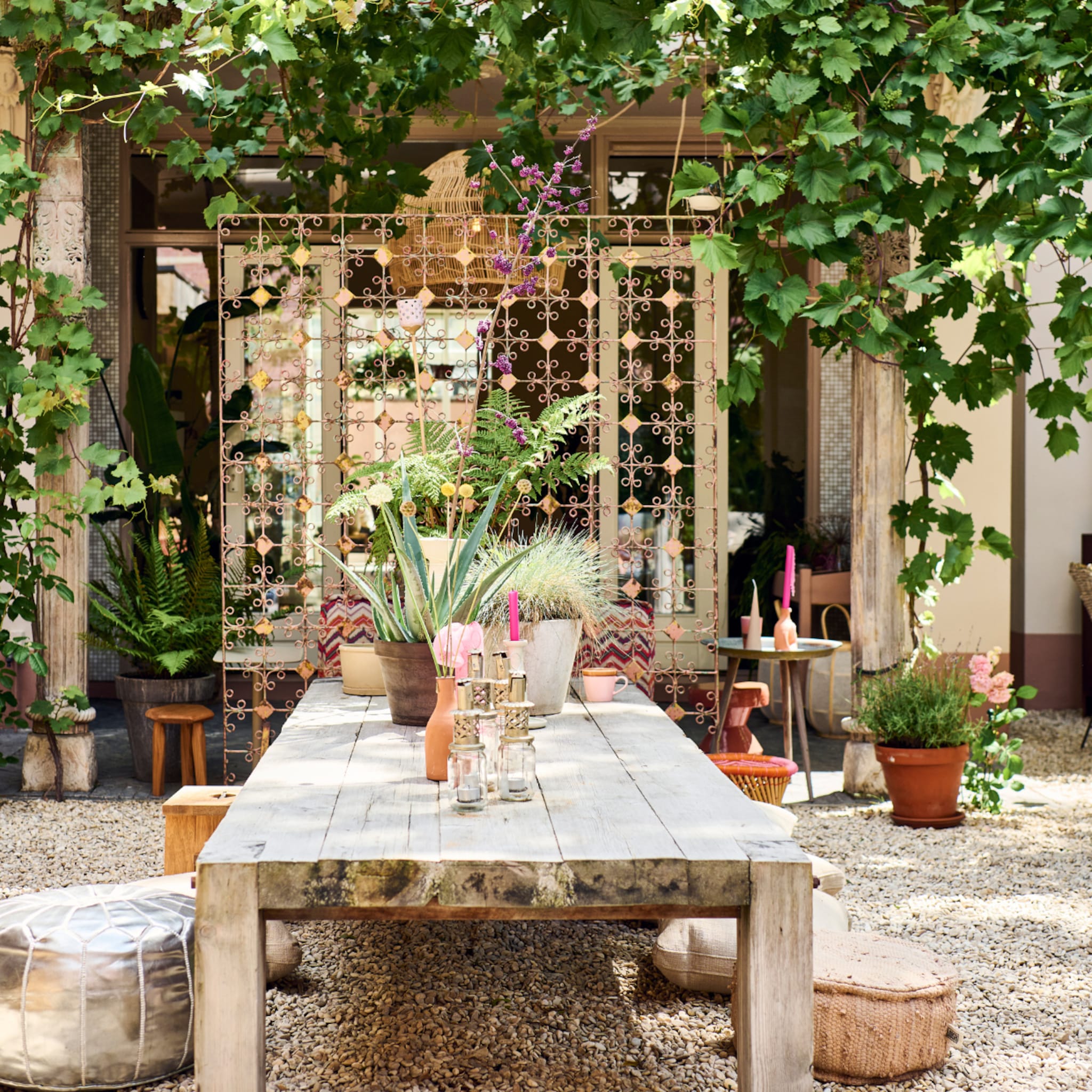 ideeen indelen lange smalle tuin