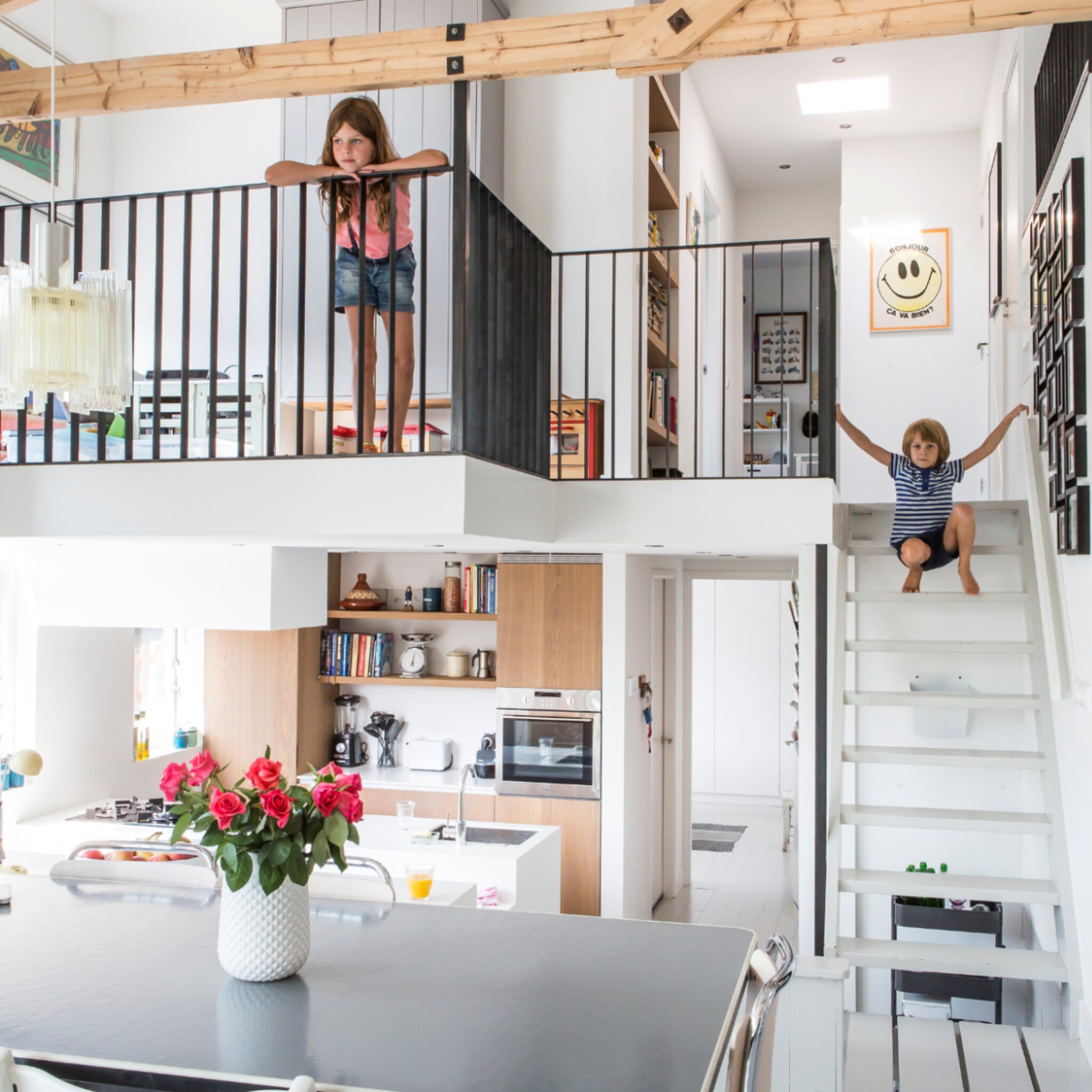 woning met een splitlevel.