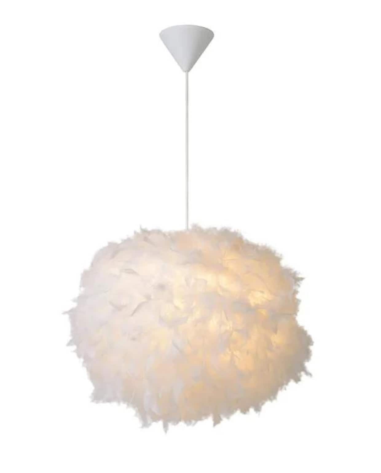 lucide goosy soft hanglamp 1xe27 - witmerk lucideserie goosy soft vtwonen by fonQ