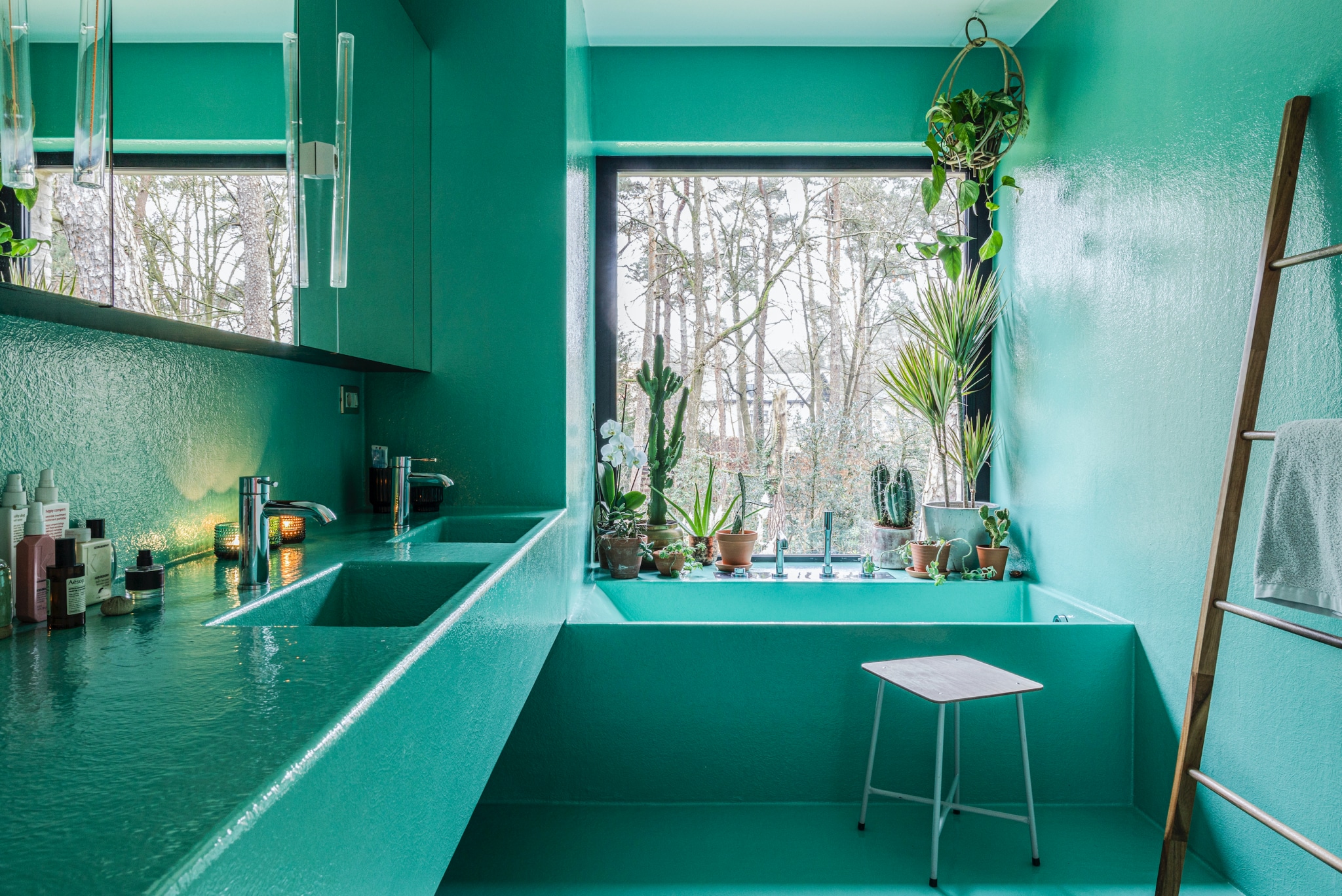 Bijna energieneutrale villa met een flinke portie kleur Kaatje Verschoren