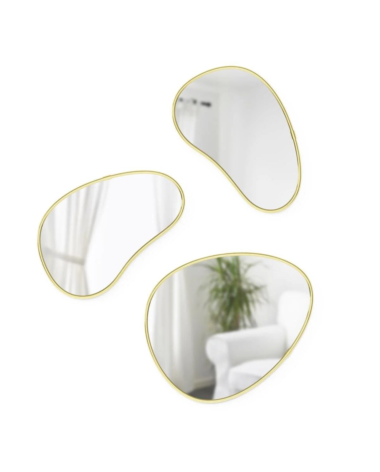 Umbra | Hubba Pebble spiegel - set van 3 vtwonen by fonQ